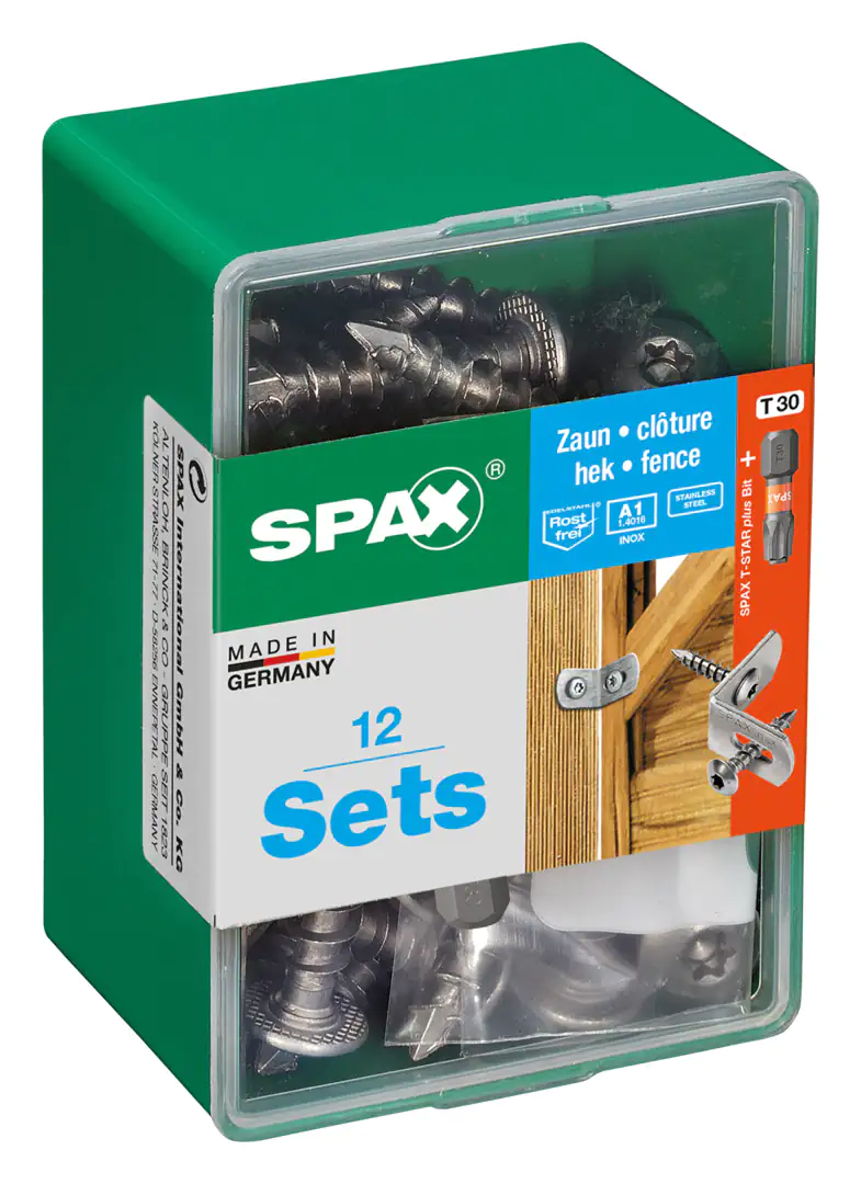 Spax Zaunverbinder 7.0 x 35 mm TX 30 - 24 Stk. (+12 Winkel)