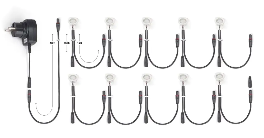 Brilliant Einbauleuchtenset Cosa 30 edelstahl Ø 3 cm 10 Stück warmweiß Brilliant Einbauleuchtenset Cosa 30 edelstahl Ø 3 cm 10 Stück warmweiß