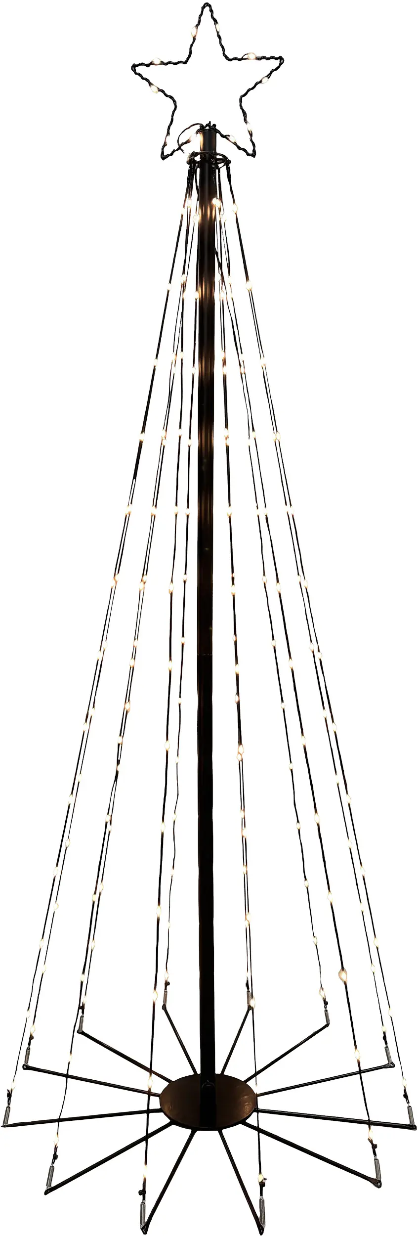 TrendLine LED Tannenbaum warmweiß mit Timer & 8 Funktionen 150 cm 167 LED
