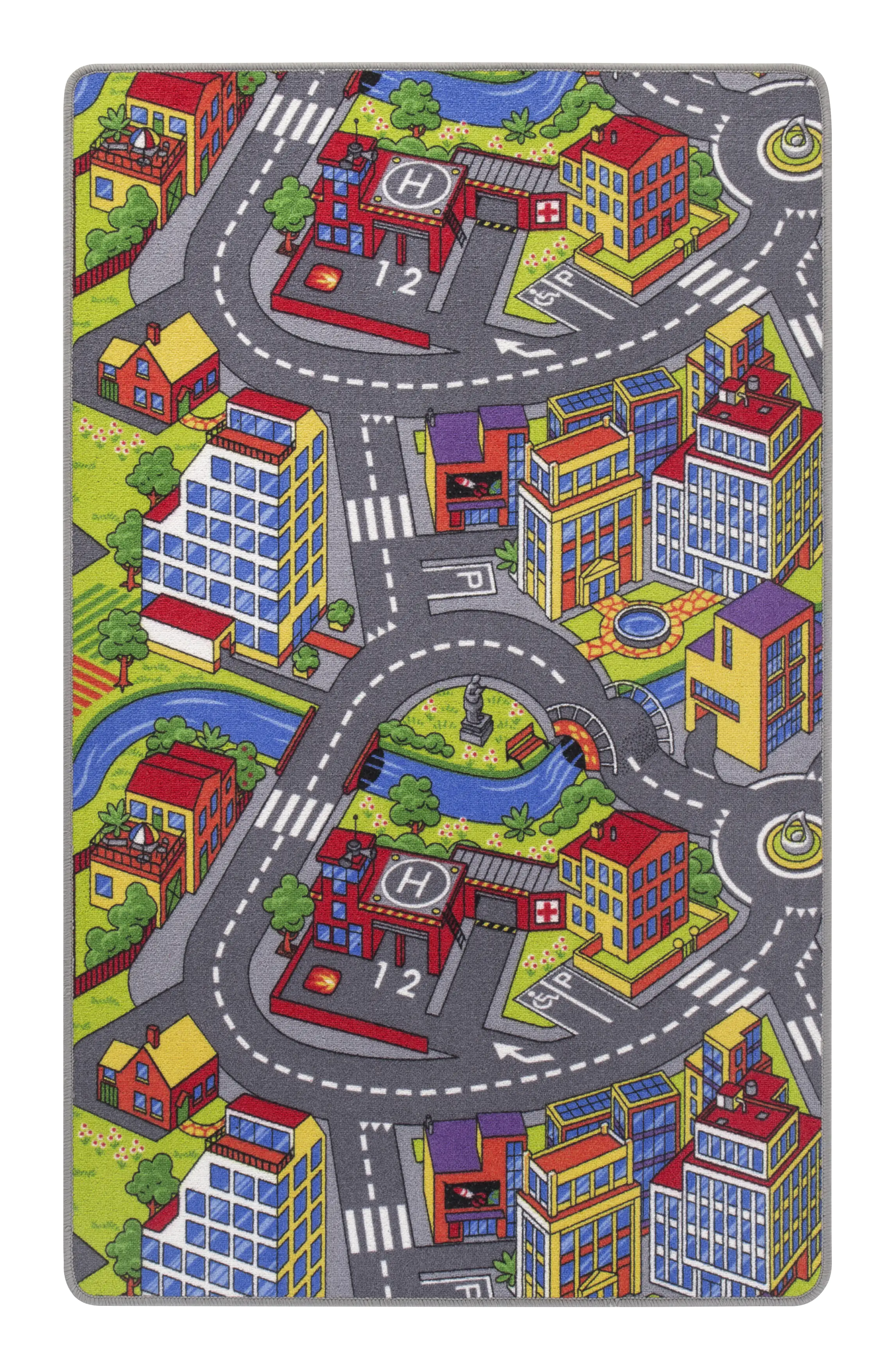 4002398087287_1 Andiamo Kinderteppich Straßenteppich 165 x 100 cm