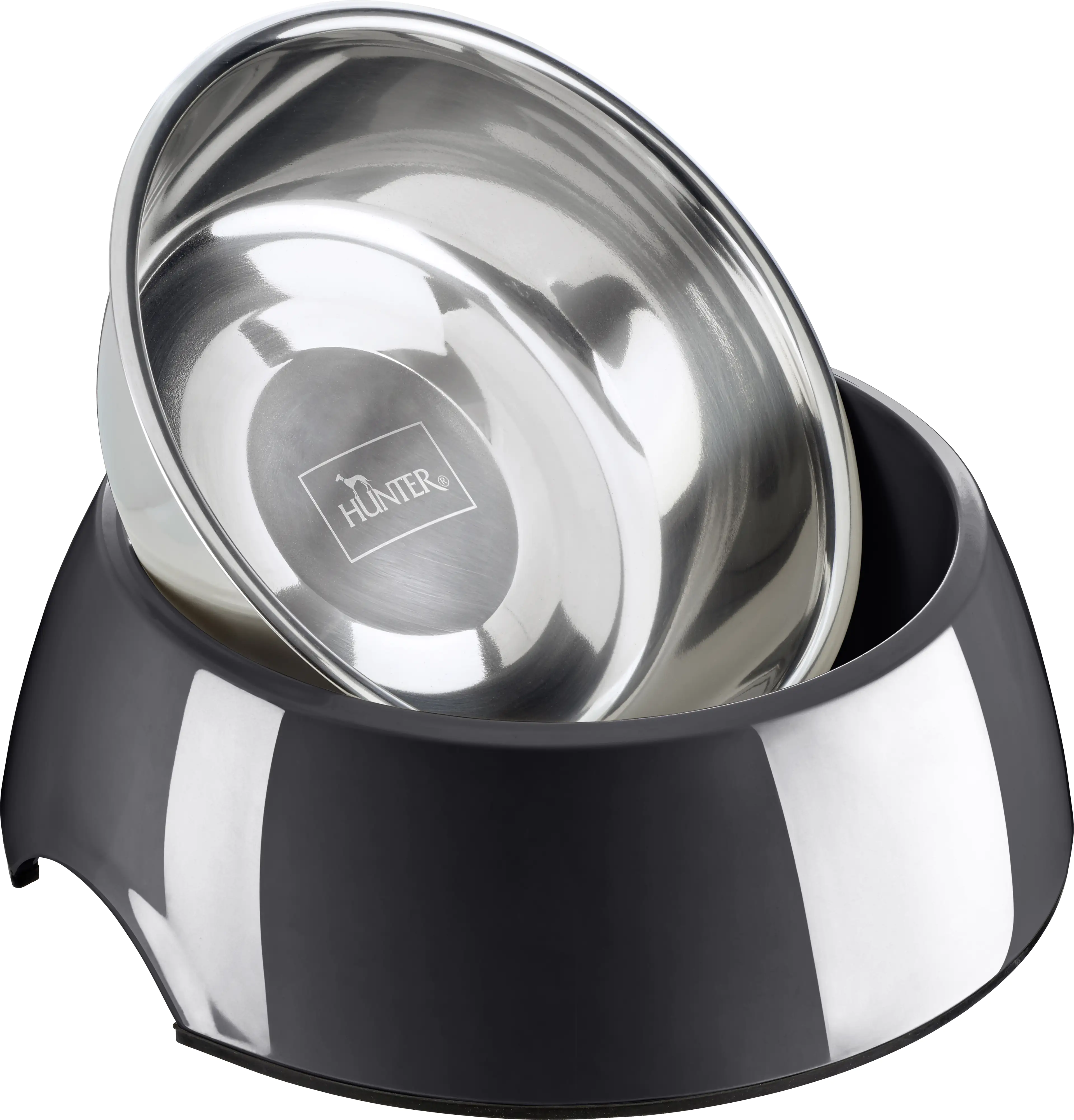 Hunter Hundenapf Melamin schwarz