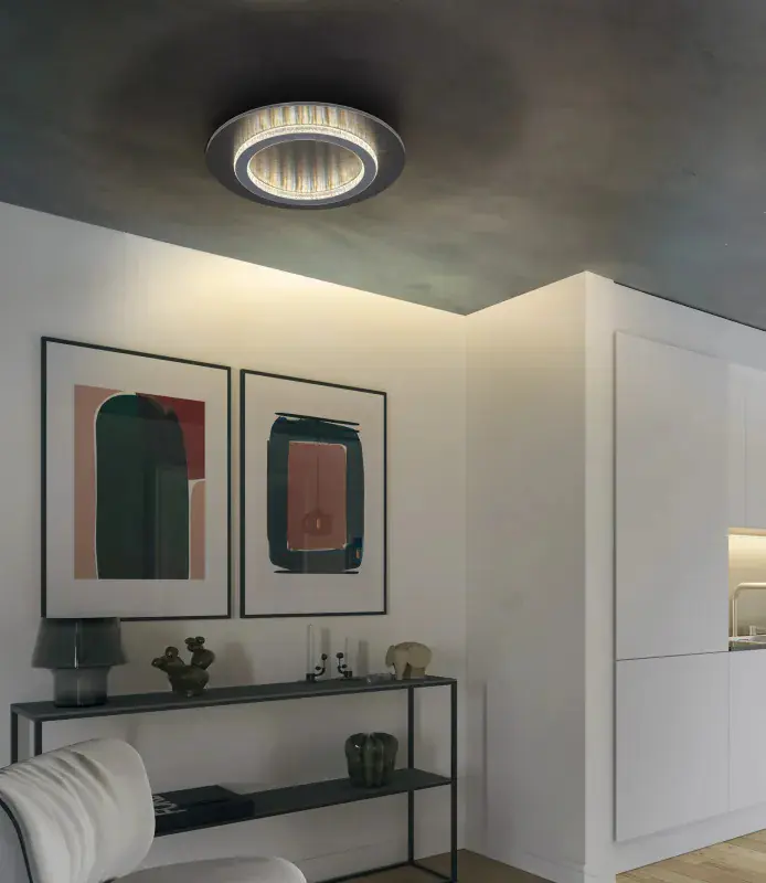 Globo Deckenleuchte Jayden 35 x 5,5 cm Ø x H schwarz CCT