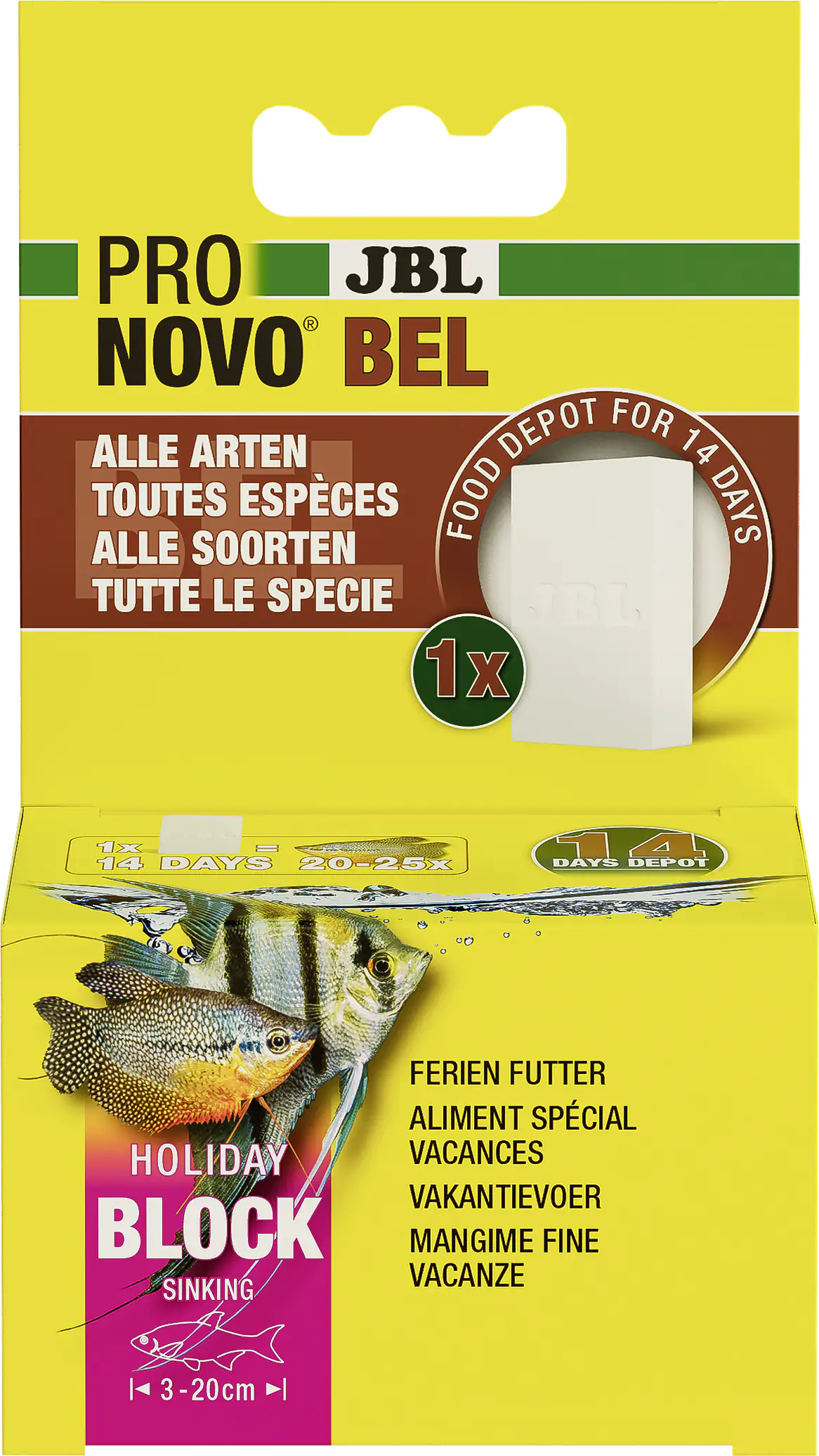 JBL Fischfutter Pronovo Bel Holiday Ferienfischfutter