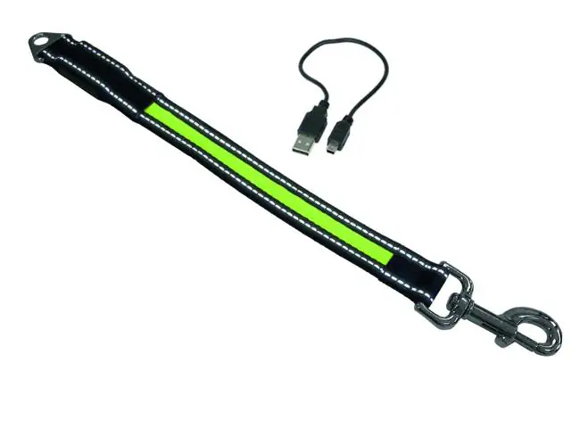 Nobby LED Leinenverlängerung Flash gelb L x B 38 cm x 25 mm