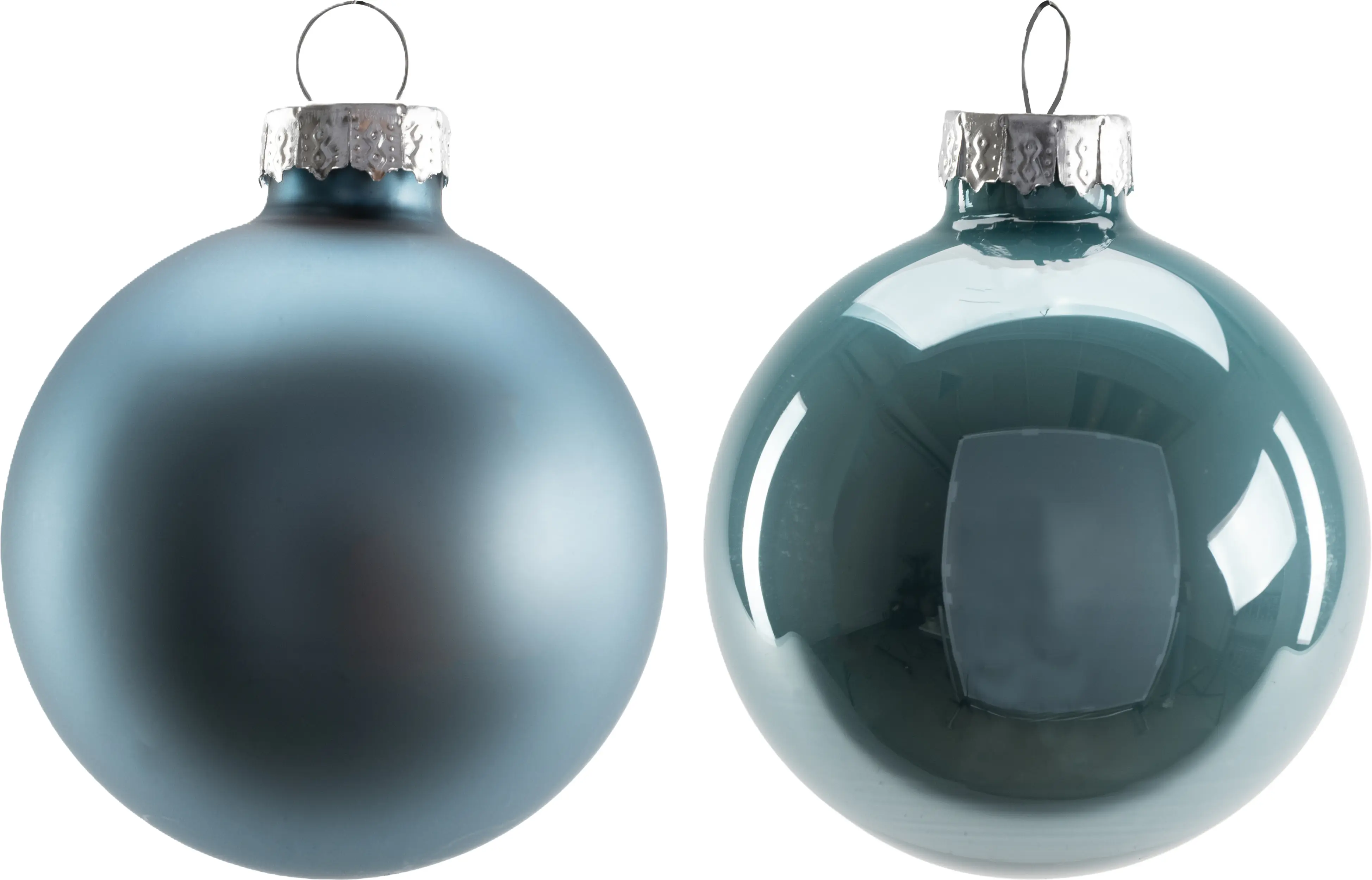 TrendLine Weihnachtskugeln aus Glas Ø 6 cm dämmerungsblau 20 Stück