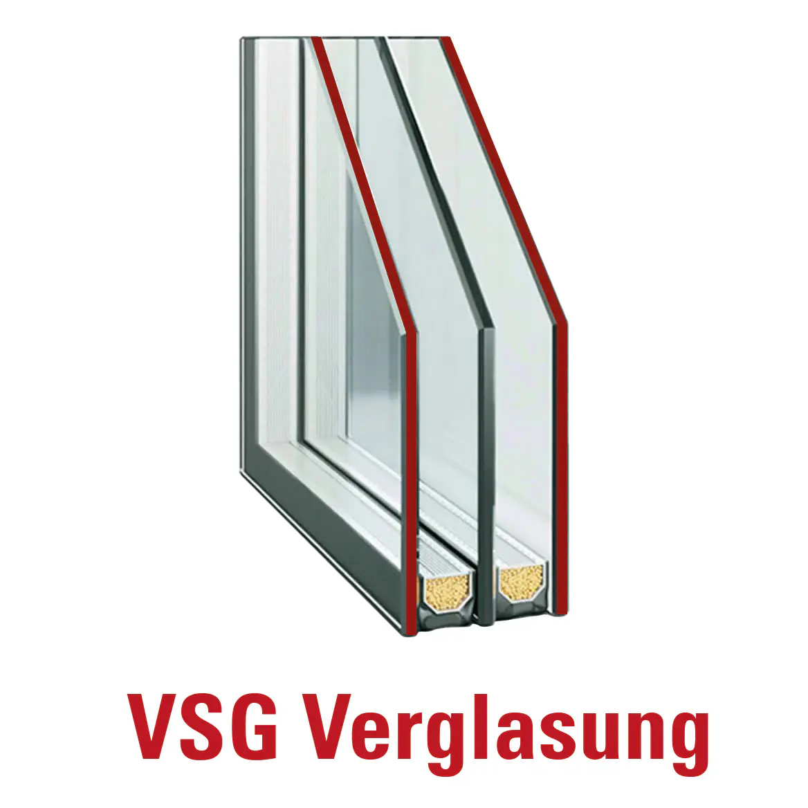 Splendoor Haustür Passivedoor Premium B06 Grau DIN Links 100 x 210 cm