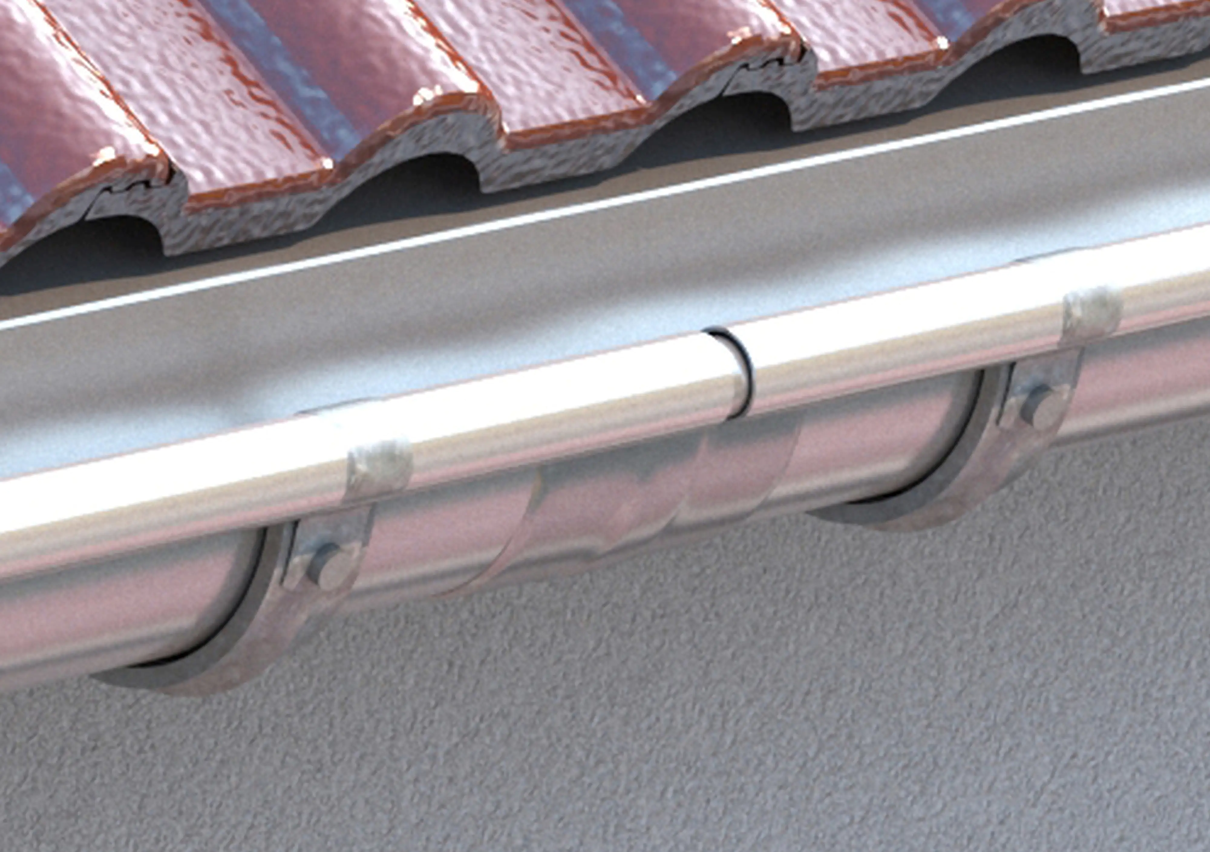 Sarei Rinnenverbinder RG 80 Alu-anthrazit