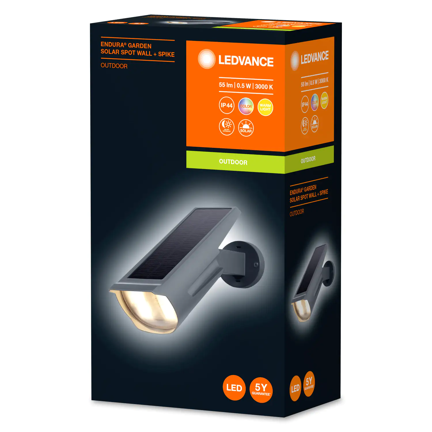 Ledvance Endura Garden Spot LED Solar anthrazit 29,5 cm 0,5 W warmweiß