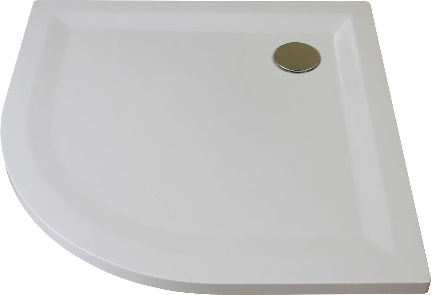 Breuer Duschwanne Rund Flat Line Design 90 x 90 cm, weiß Radius: 550