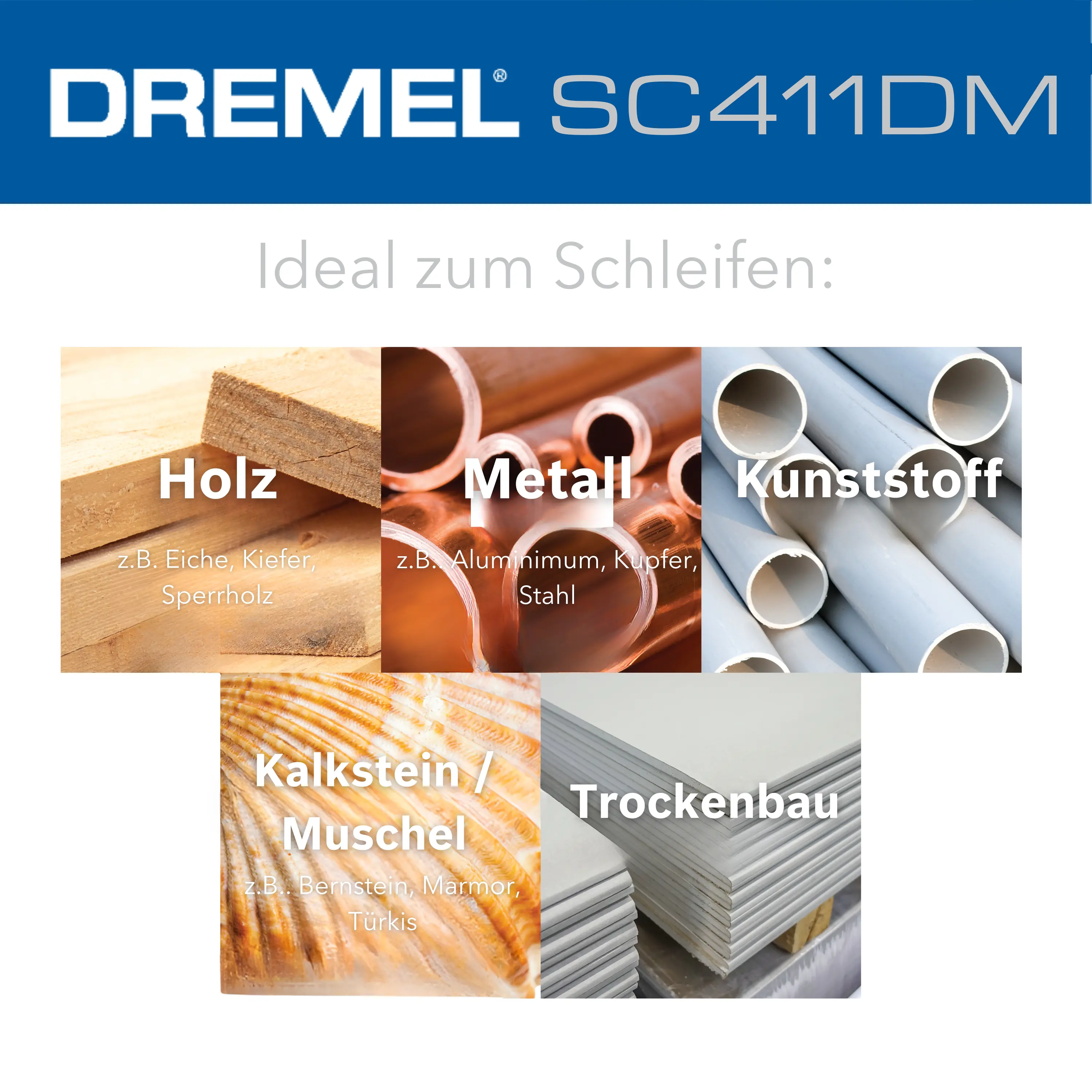 Dremel Schleifscheiben SC411 MAX 3 Stück