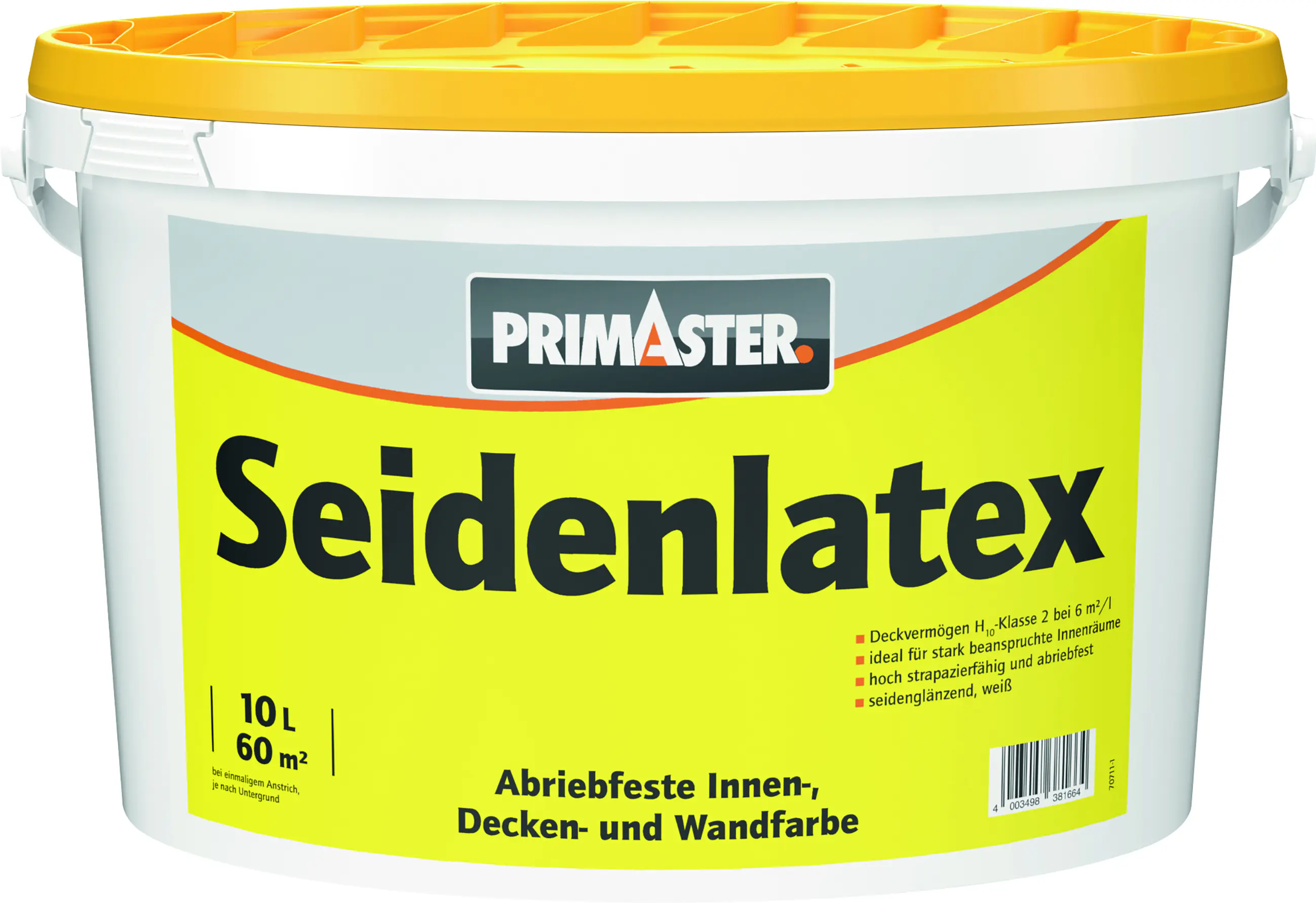 Primaster Seidenlatex glänzend 10 L weiß  Primaster Seidenlatex glänzend 10 L weiß