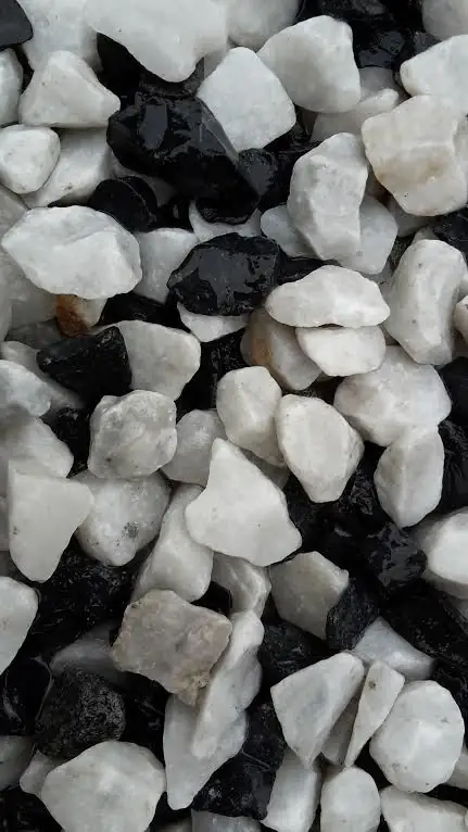 Splitt Black White 8 - 16 mm schwarz-weiß 25 kg