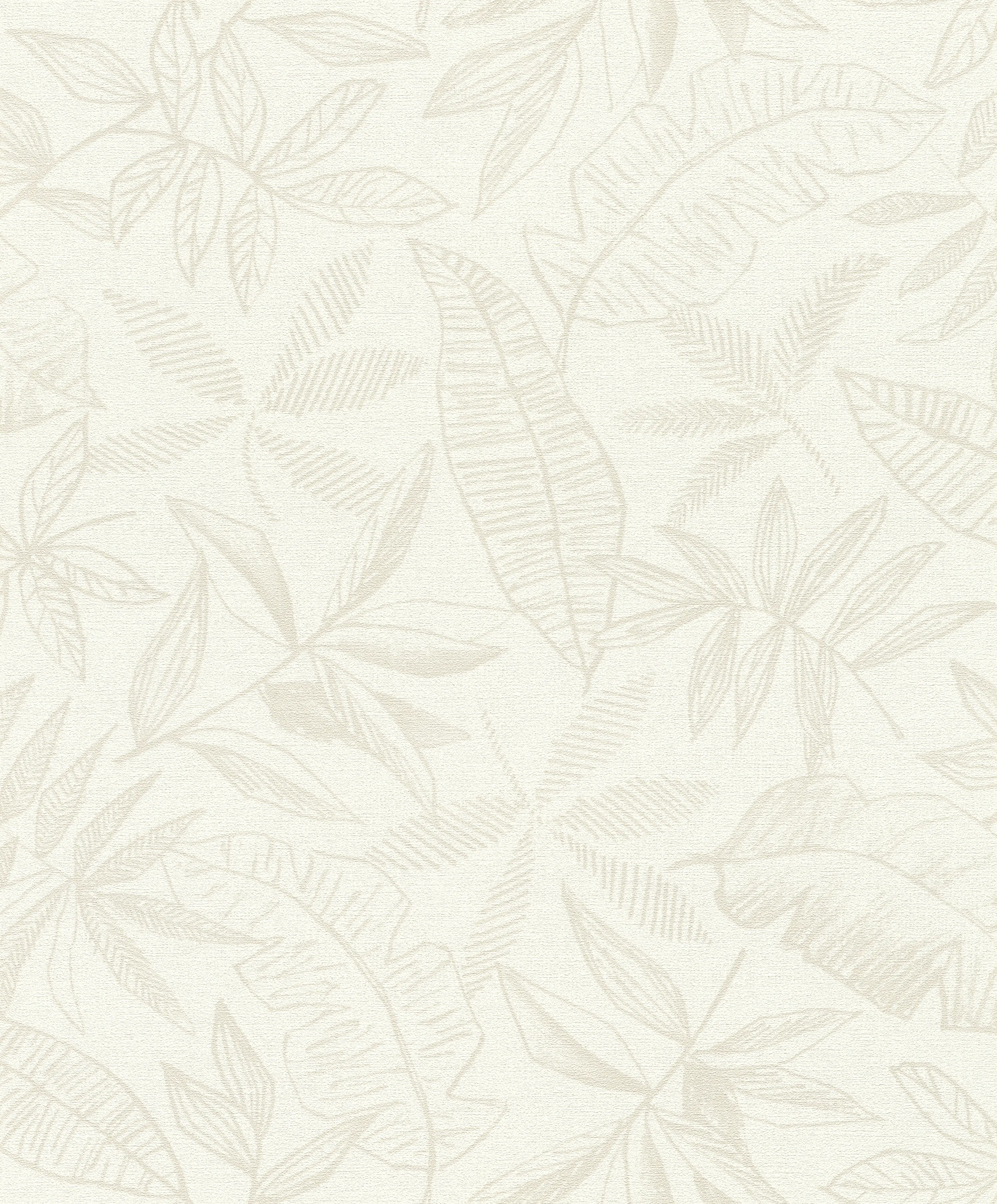 Schöner Wohnen Vliestapete Blätter beige sand 10,05 x 0,53 m