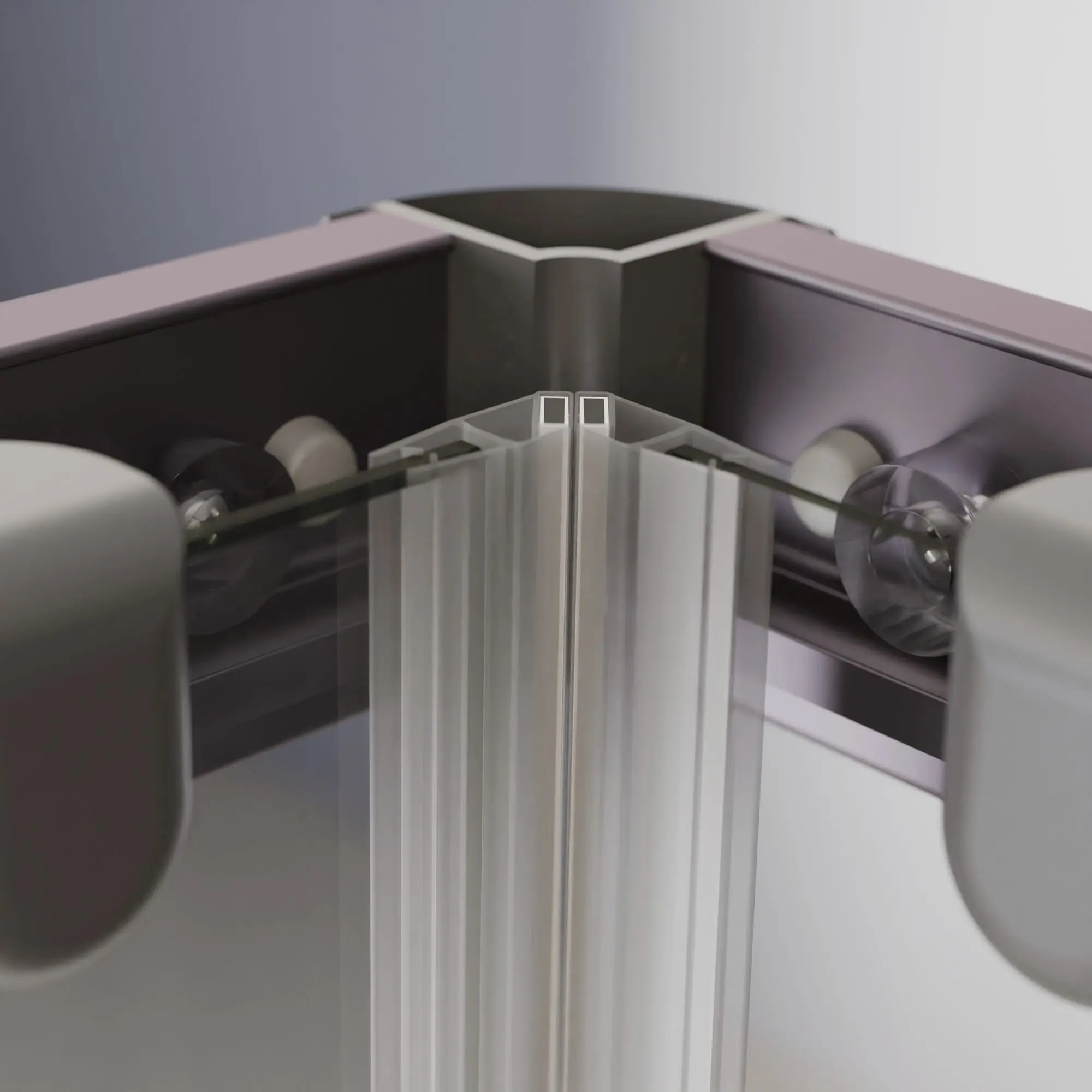 Schulte Eckdusche mit Schiebetüren Sunny 90 x 180 cm Gunmetal Klar hell