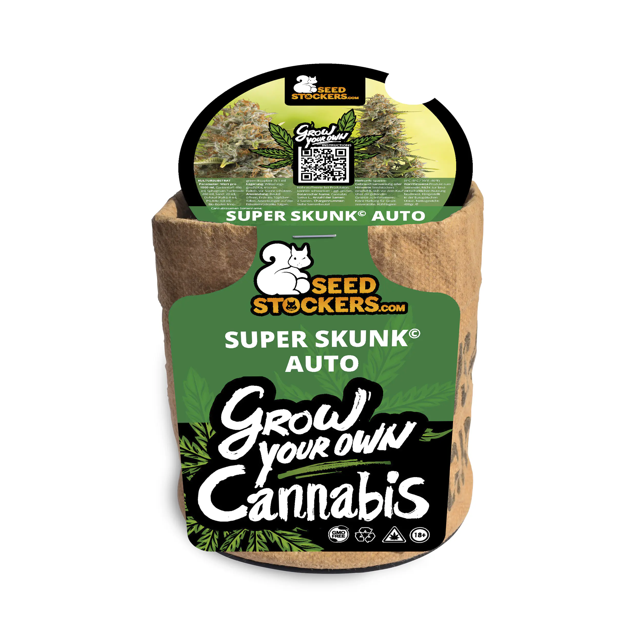 Seedstockers Mini Anbau-Set Super Skunk Auto Hanfsamen