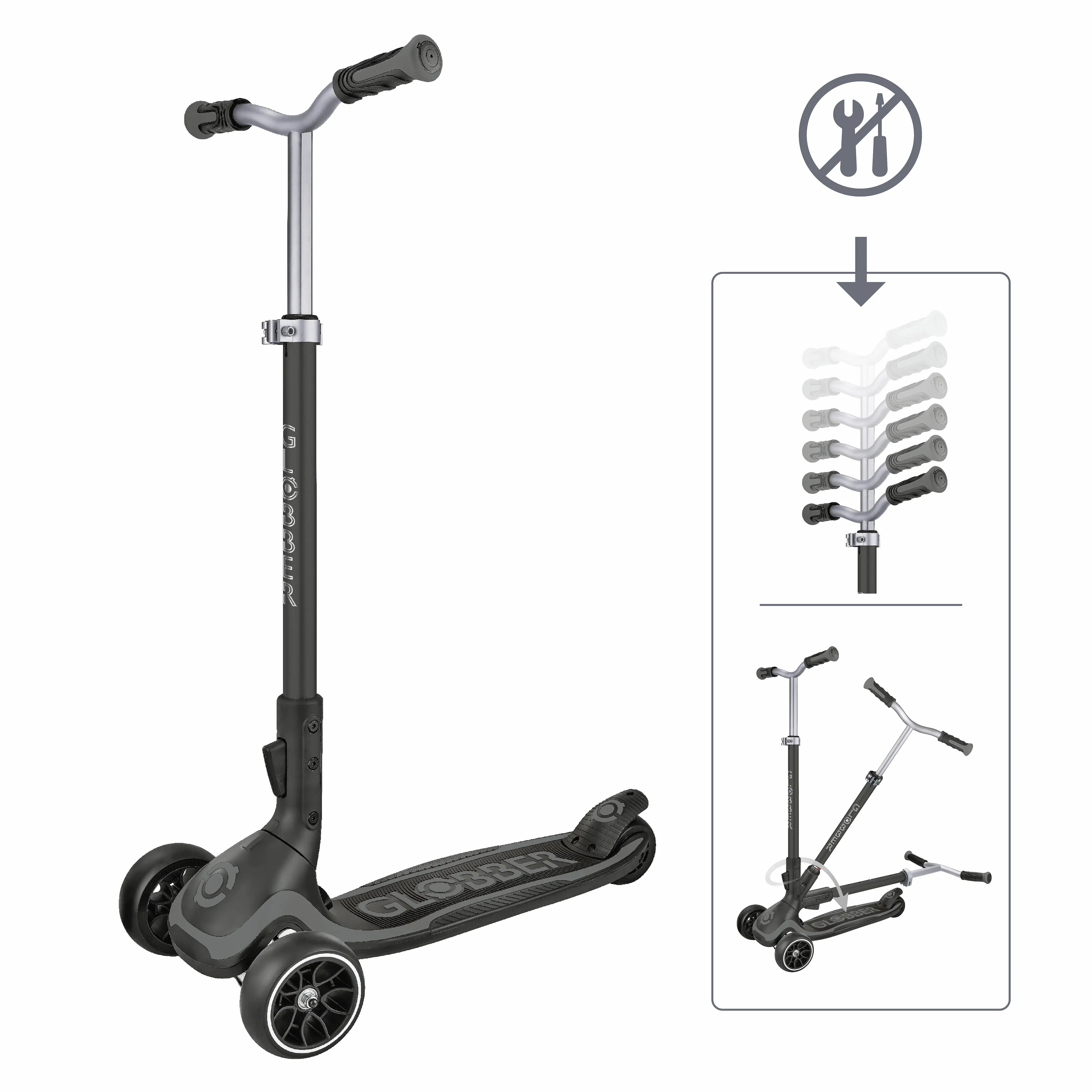Globber Scooter Ultimum grau