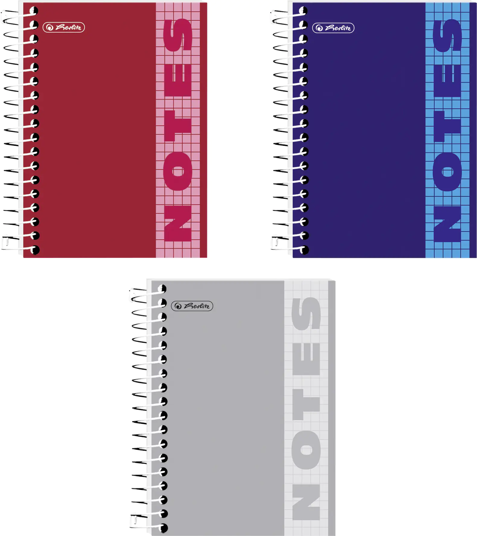 herlitz Spiralnotizblock 200 Blatt 10 x 14 cm