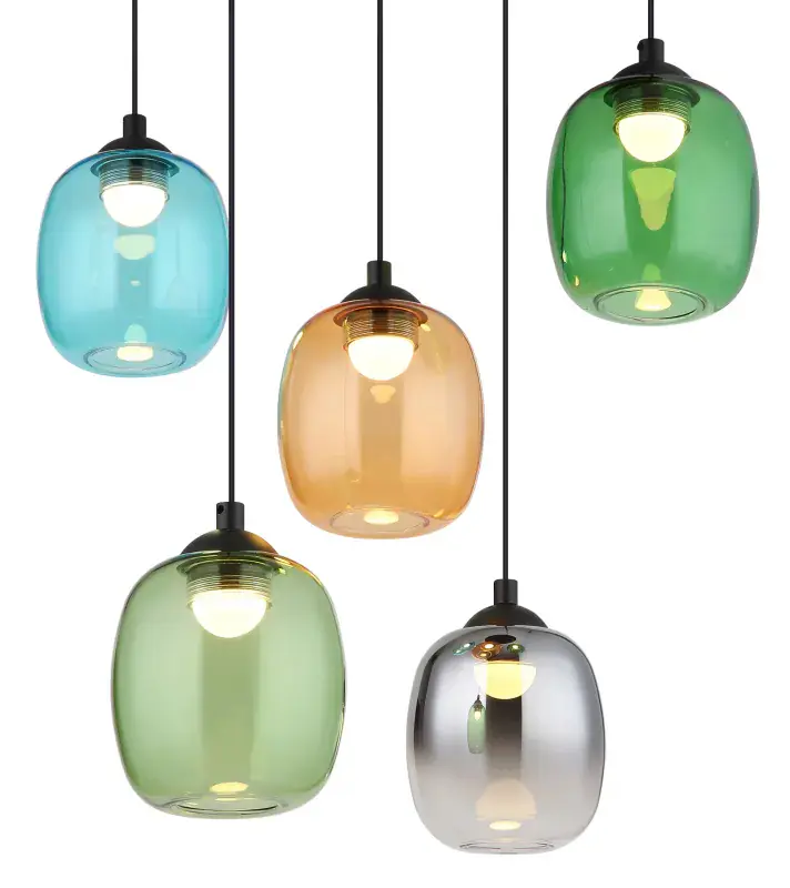 Globo Hängeleuchte Minara 27,00W schwarz matt (Ø x H) 43 x 150 cm warmweiß