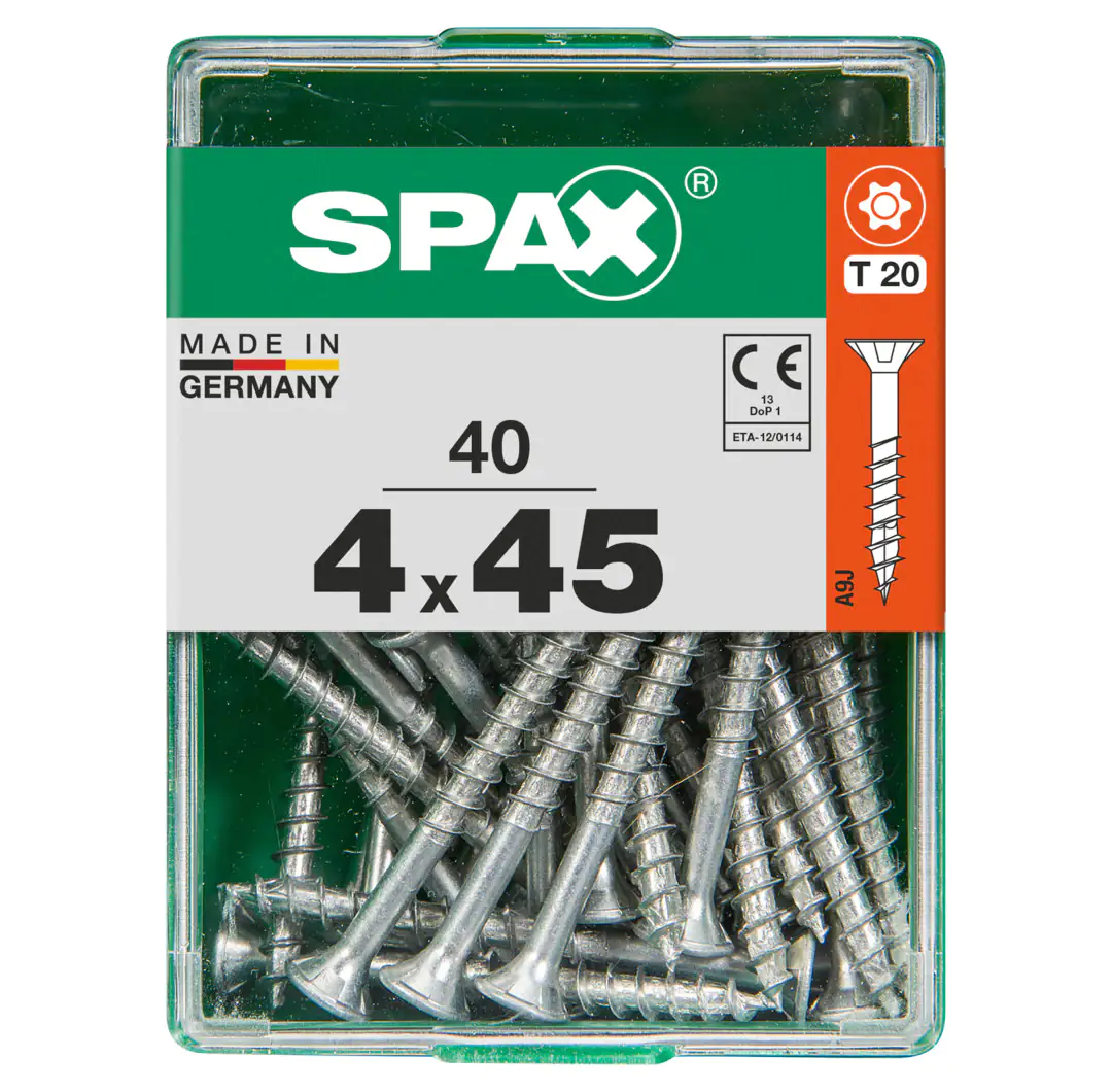 Spax Universalschrauben 4.0 x 45 mm TX 20 - 40 Stk.