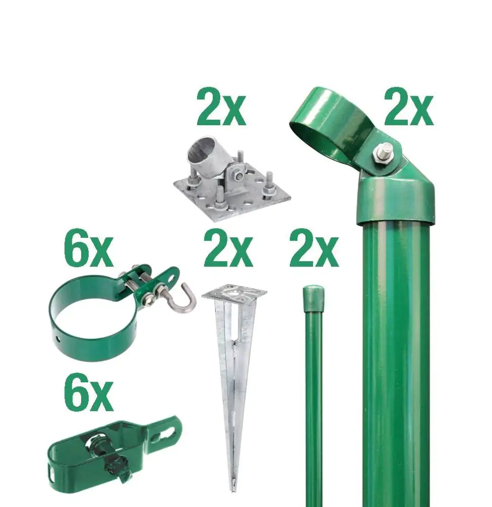 Alberts Komplettset Zauneck-Set für Maschendrahtzaun 125 cm zA grün Alberts Komplettset Zauneck-Set für Maschendrahtzaun 125 cm zA grün