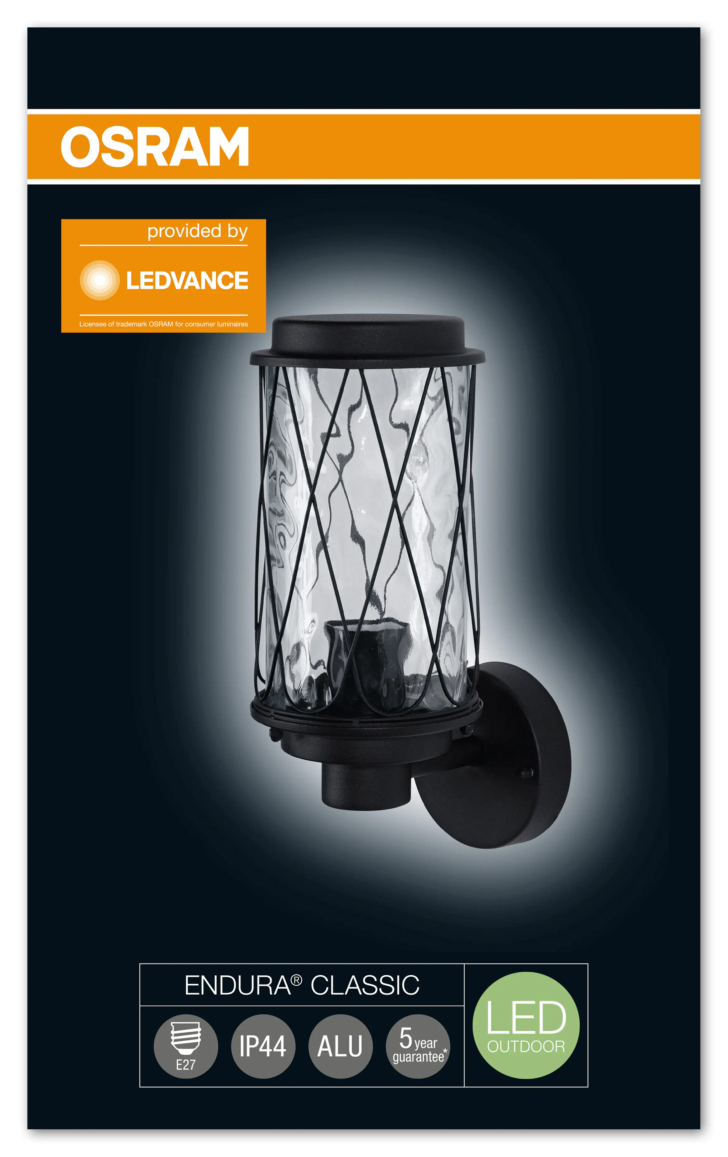 LEDVANCE Außenleuchte ENDURA CLASSIC Ledvance Außenleuchte Endura Classic schwarz