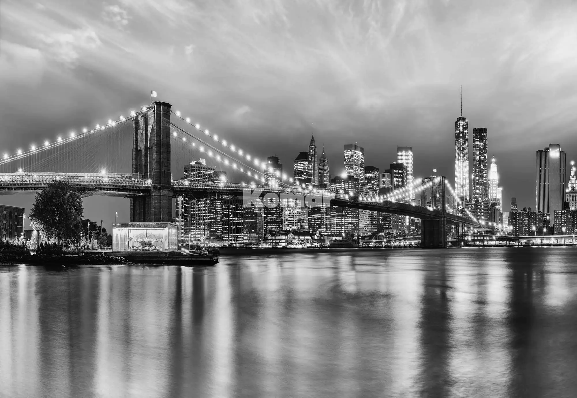 Komar Fototapete Brooklyn B/W 368 x 254 cm 