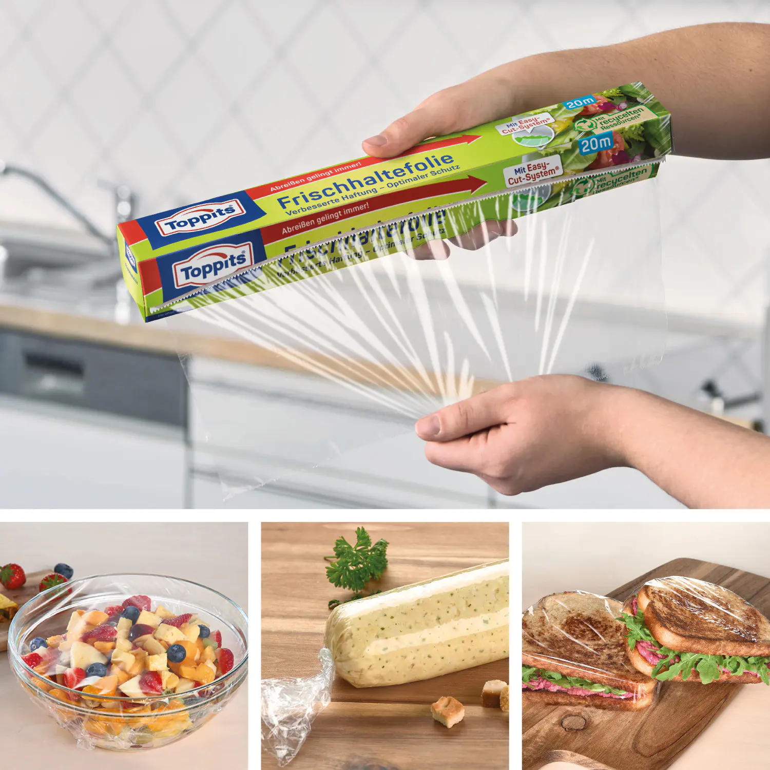 Toppits Frischhaltefolie 20 m, 32,5 cm Breit