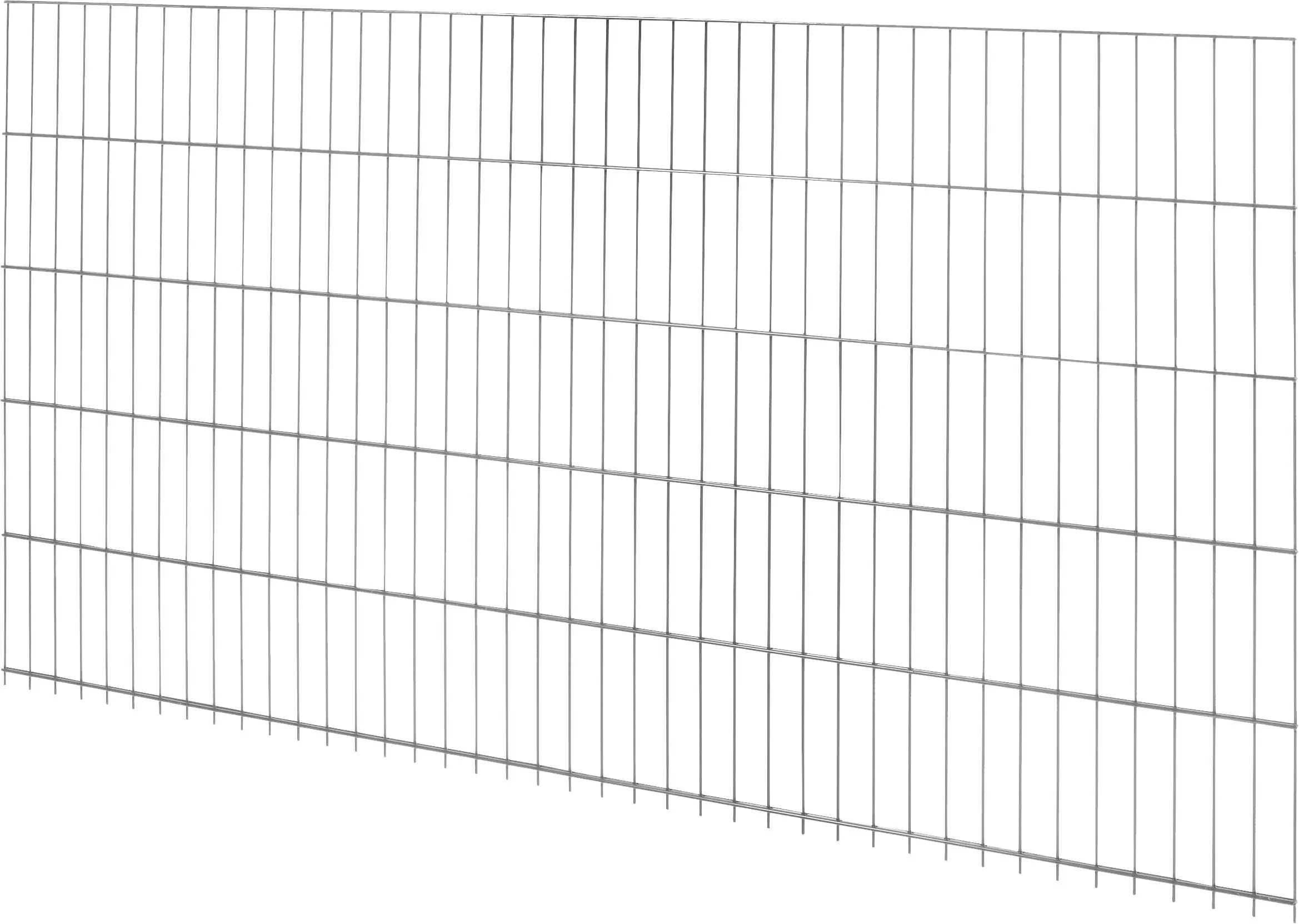 Floraworld Doppelstabmatte-Zaun Comfort 201 x 103 cm anthrazit