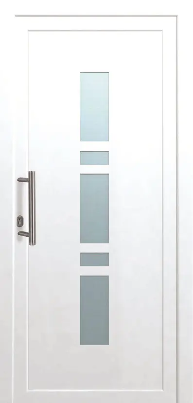 Panto Haustür Modell K017 DIN links weiß 110 x 210 cm