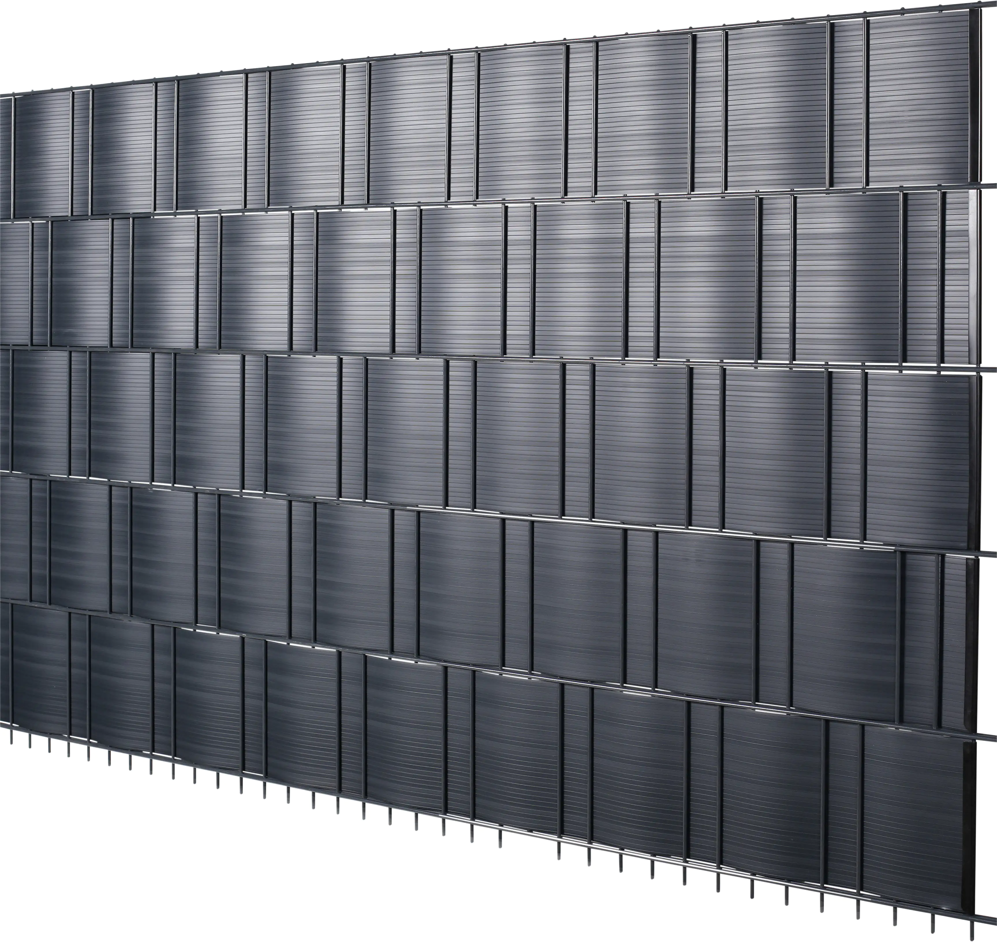 Floraworld Sichtschutzstreifen anthrazit 2,015 m x 19 cm