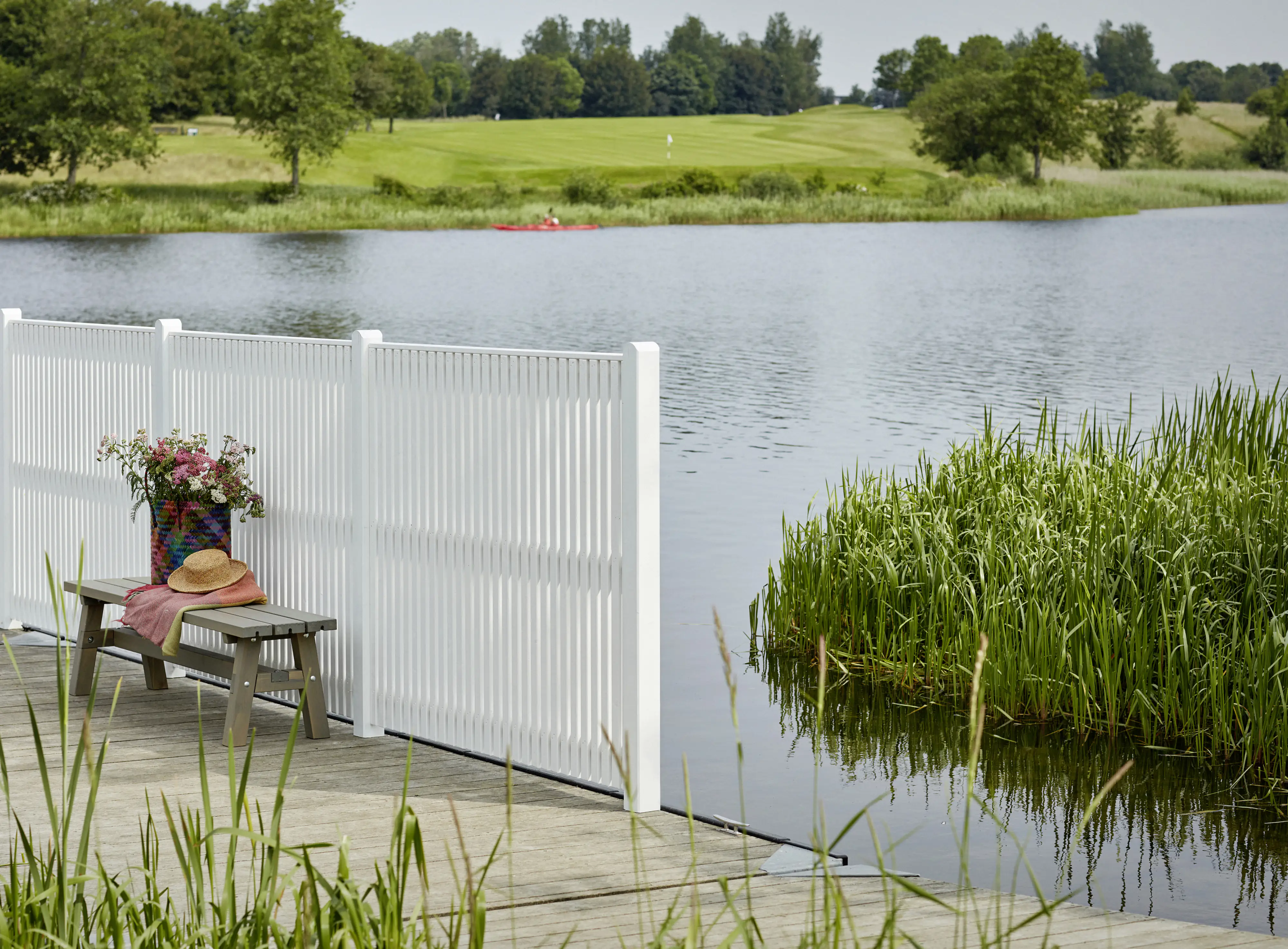 Plus Zaun Sendai 180x140 cm RAL 9010 Weiß