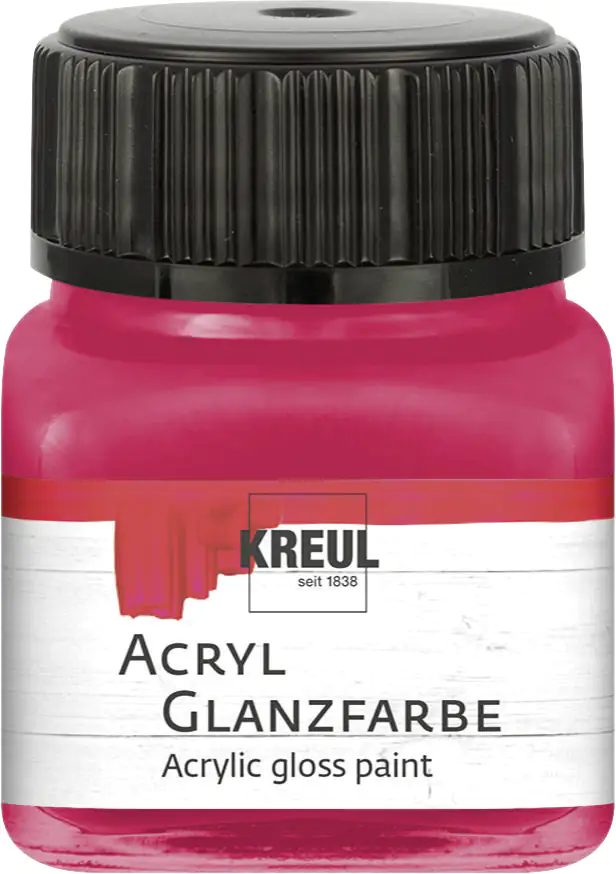 Kreul Acryl Glanzfarbe dunkelrot 20 ml