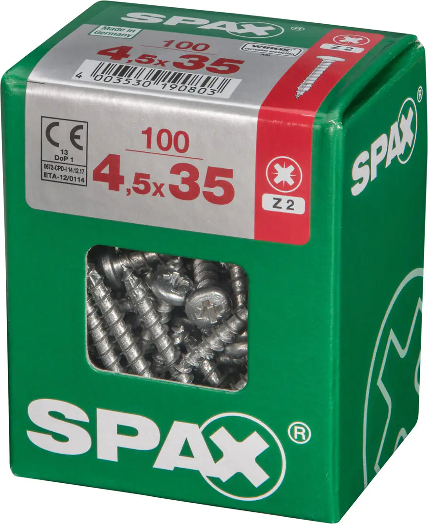 Spax Universalschrauben 4.5 x 35 mm TX 20 - 100 Stk.