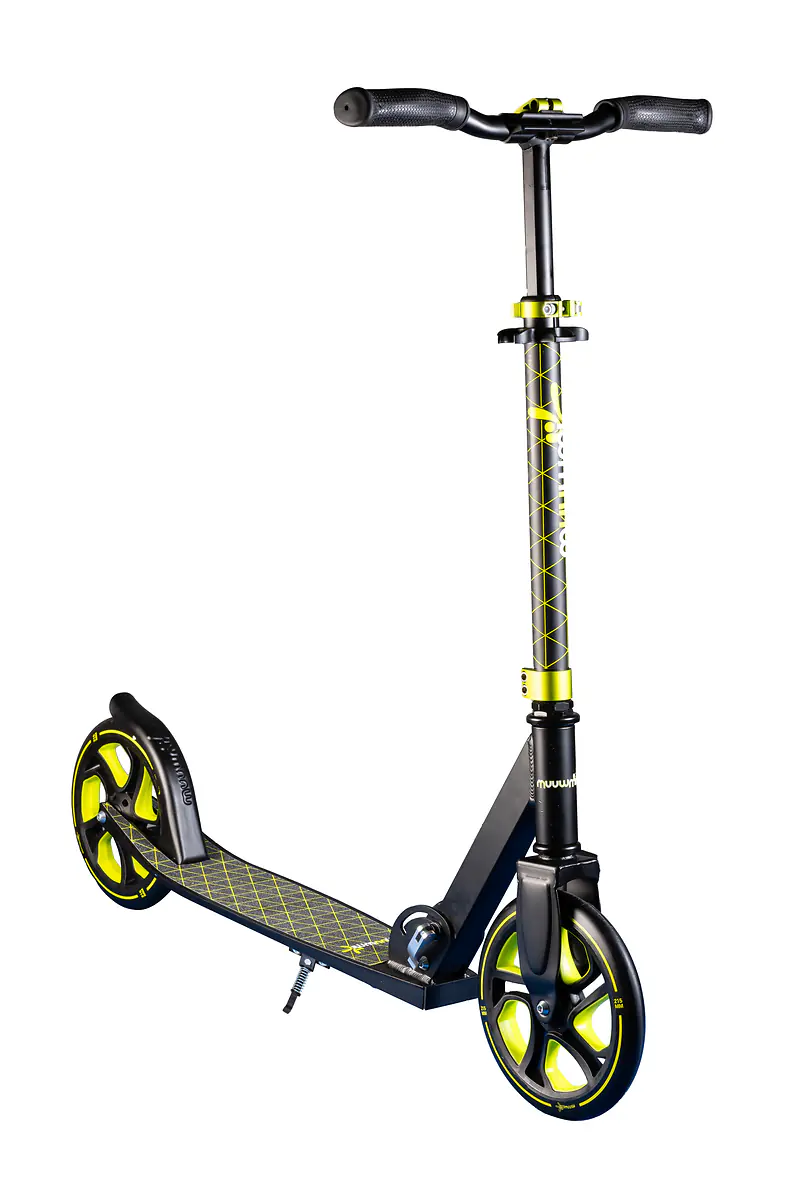 Muuwmi Scooter für Kinder Pro schwarz/limettengrün