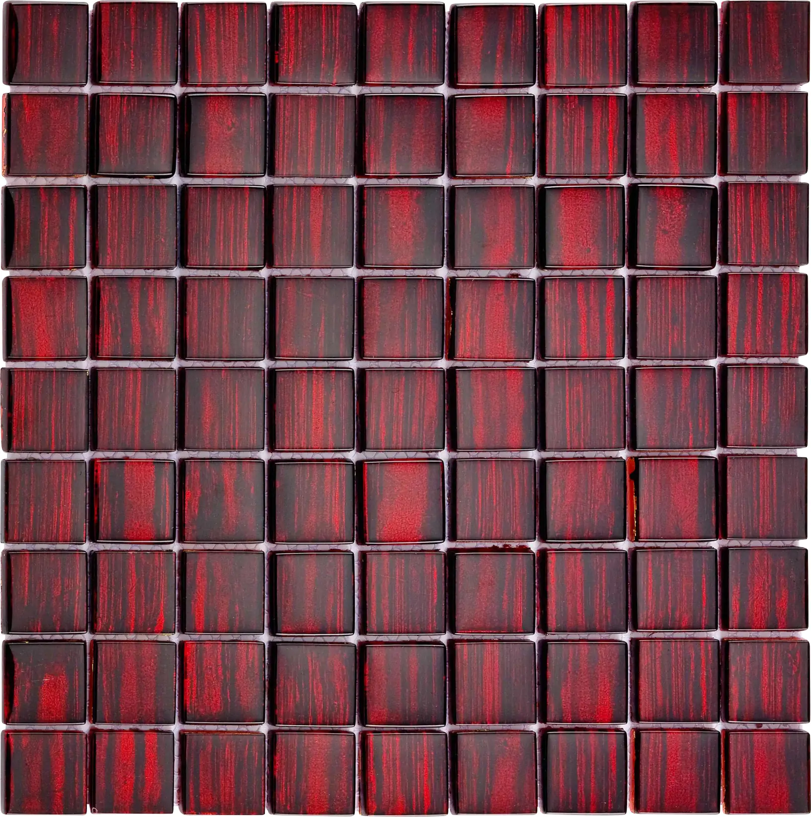 Mosaikfliese Glas Chill Out 29 x 29 cm rot Steinmaß: ca. 3,0 x 3,0 cm
