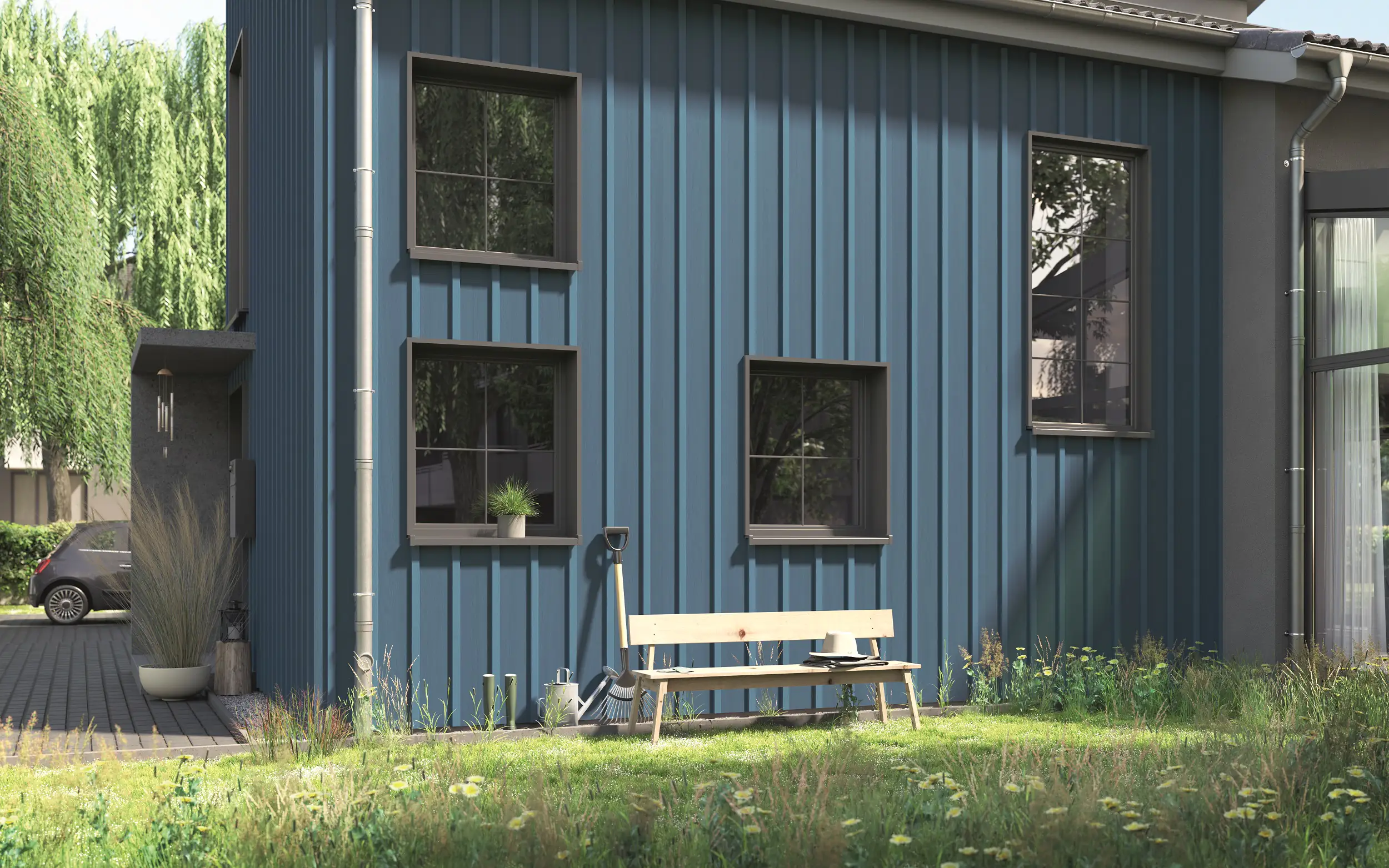 Alpina Wetterschutzfarbe 2,5 L azurblau