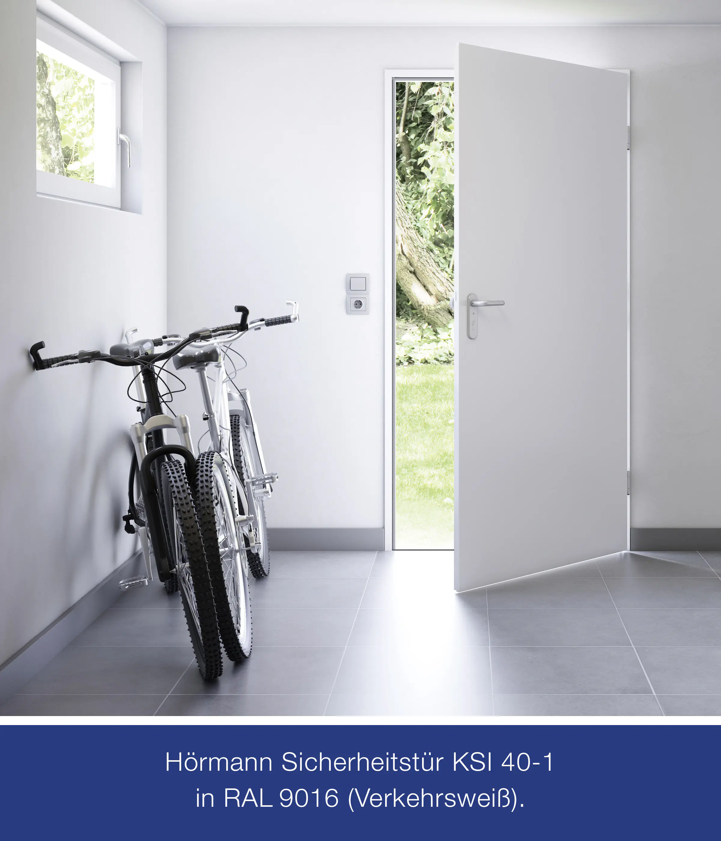 Hörmann Sicherheitstür KSI 40 RC2 verkehrsweiß 87,5 x 200 cm DIN rechts Hörmann Sicherheitstür KSI 40 RC2 verkehrsweiß 87,5 x 200 cm DIN rechts