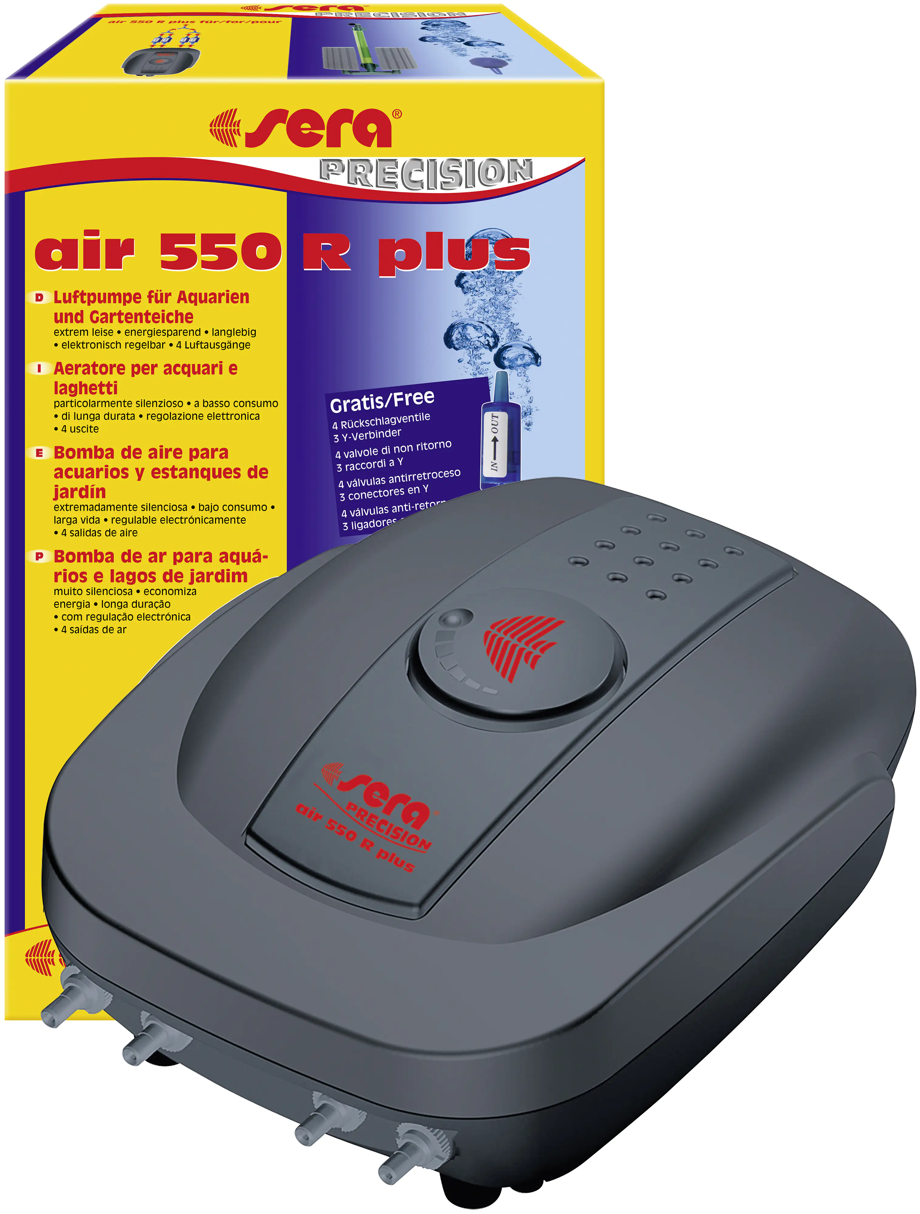 Sera Aquarienzubehör Luftpumpe Air 550 R Plus Sera Aquarienzubehör Luftpumpe Air 550 R Plus