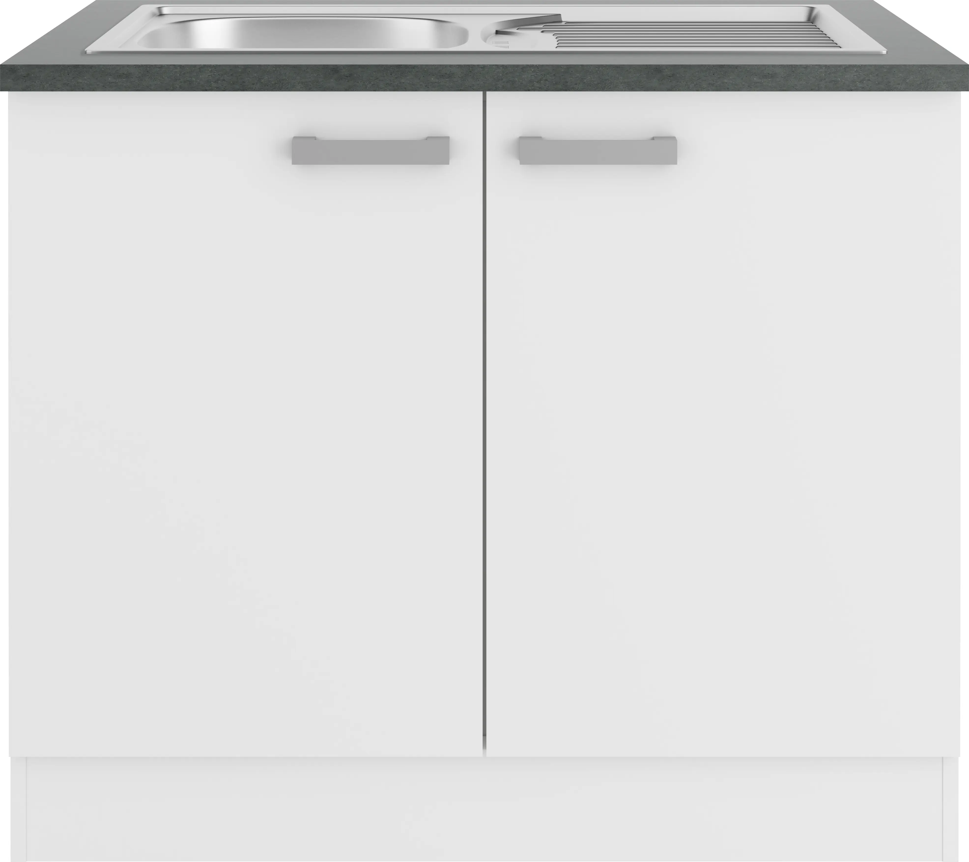 Optifit Spülenunterschrank Oslo 214 weiß 100 cm