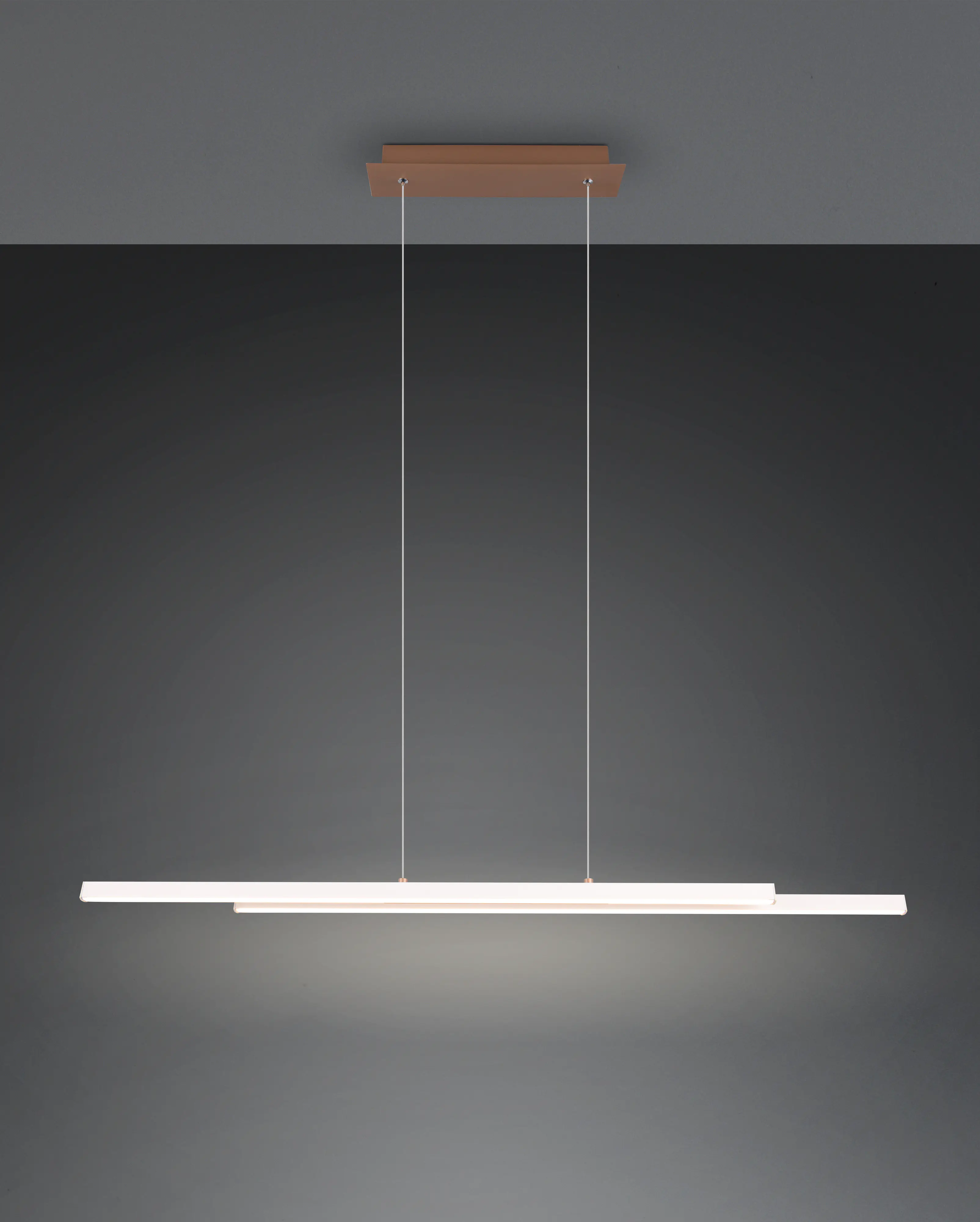 Trio Leuchten LED Pendelleuchte Odio 28W coffee