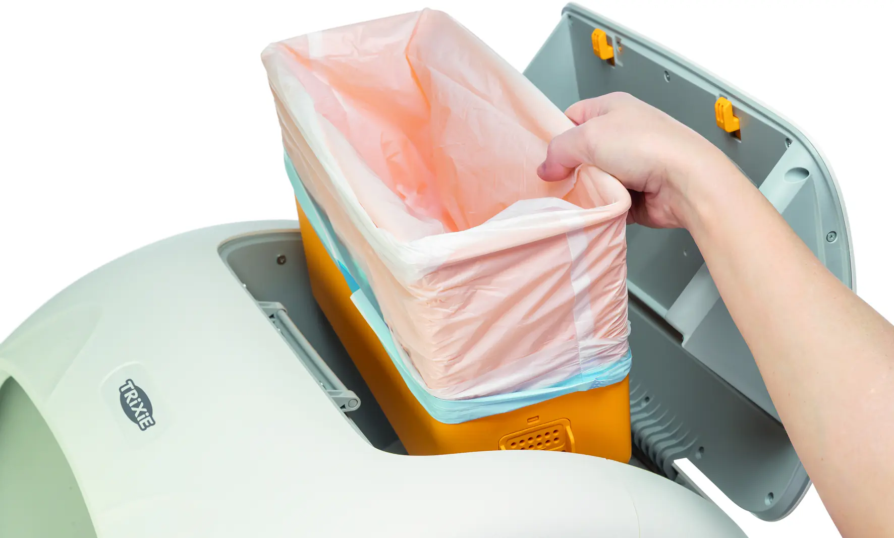 Trixie Selbstreinigende Katzentoilette XL 63 x 57 x 51 cm weiß