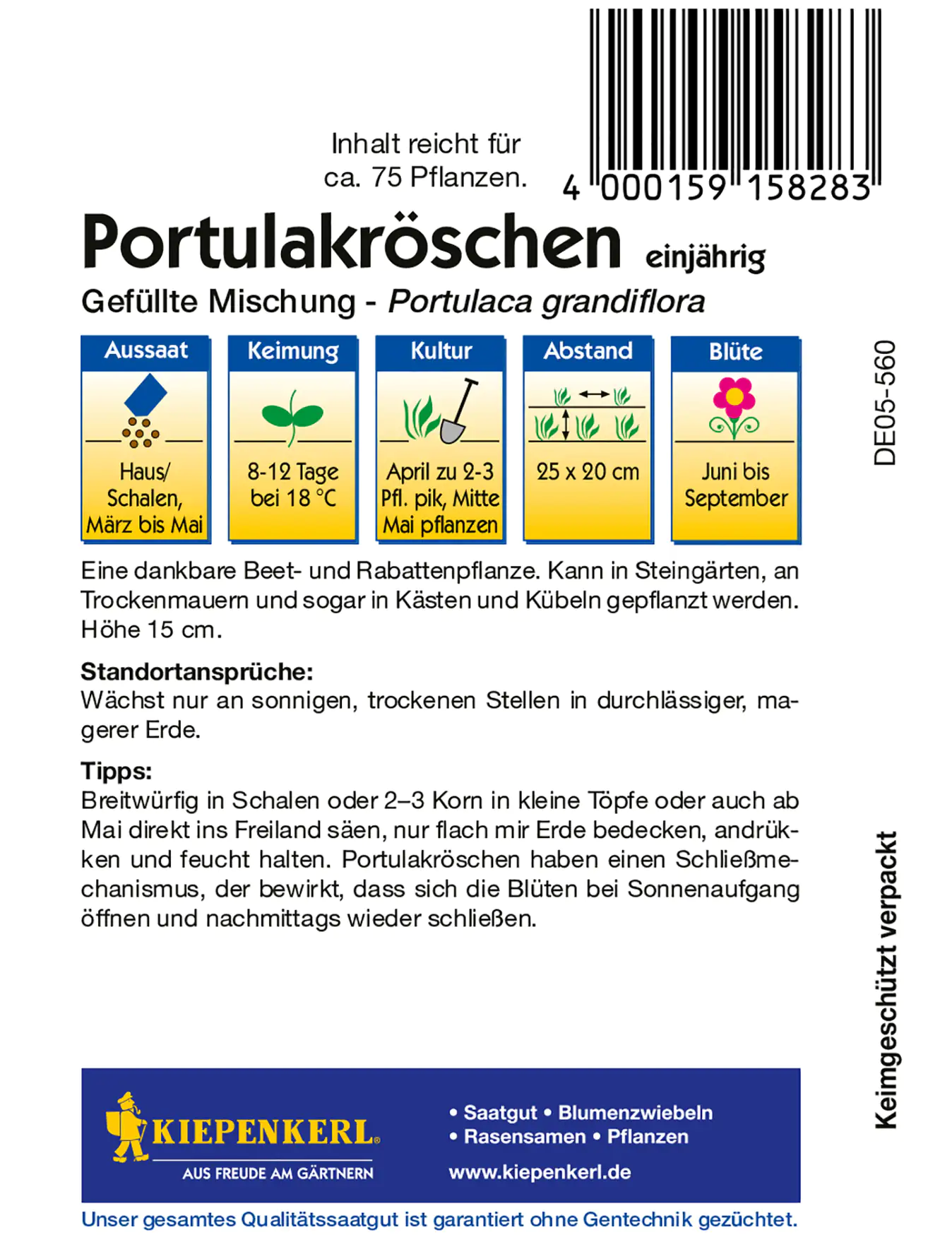 Kiepenkerl Portulakröschen Gefüllte Mischung