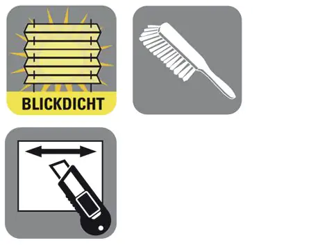 Gardinia EasyFix Plissee elfenbein, 50 x 130 cm
