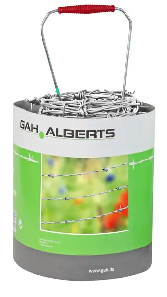 Alberts Stacheldraht 50 m Ø 1,6 mm feuerverzinkt Alberts Stacheldraht 50 m Ø 1,6 mm feuerverzinkt