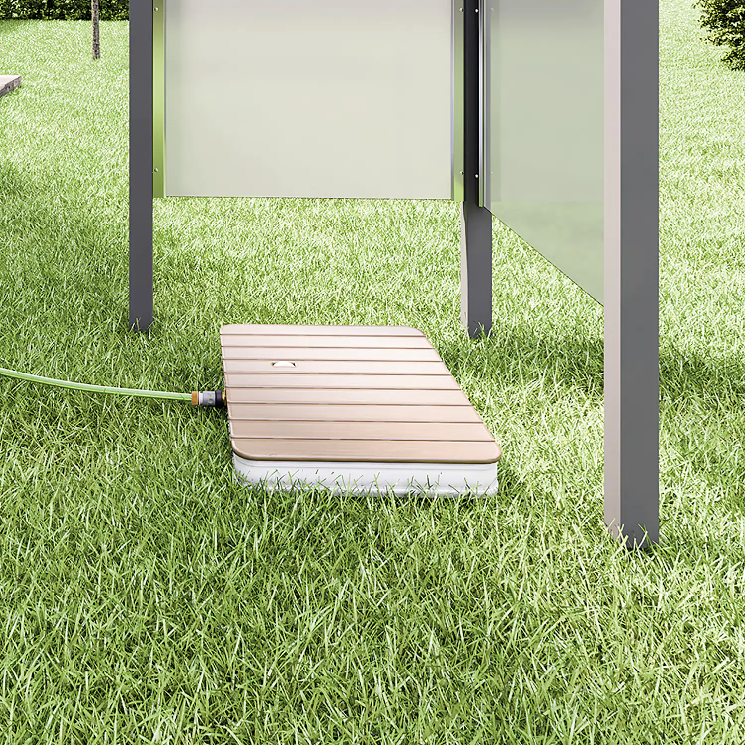 Breuer Bodendusche Fontana eckig 70 x 55 cm, Holz Breuer Bodendusche Fontana eckig 70 x 55 cm, Holz