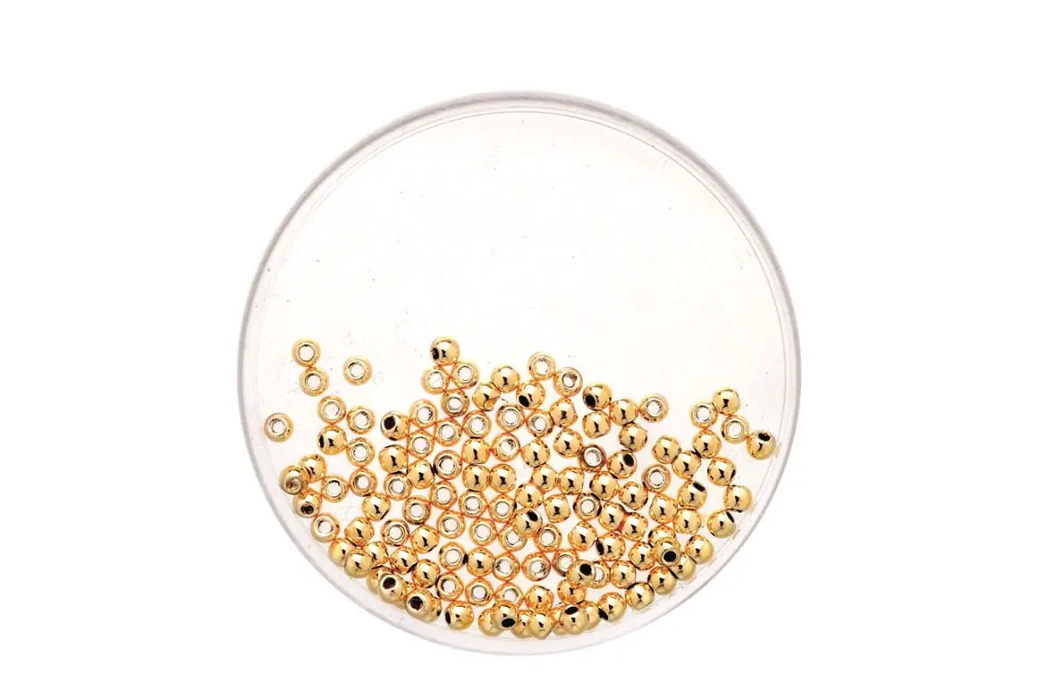 Glorex Metallic Perle 4 mm gold - 80 Stück