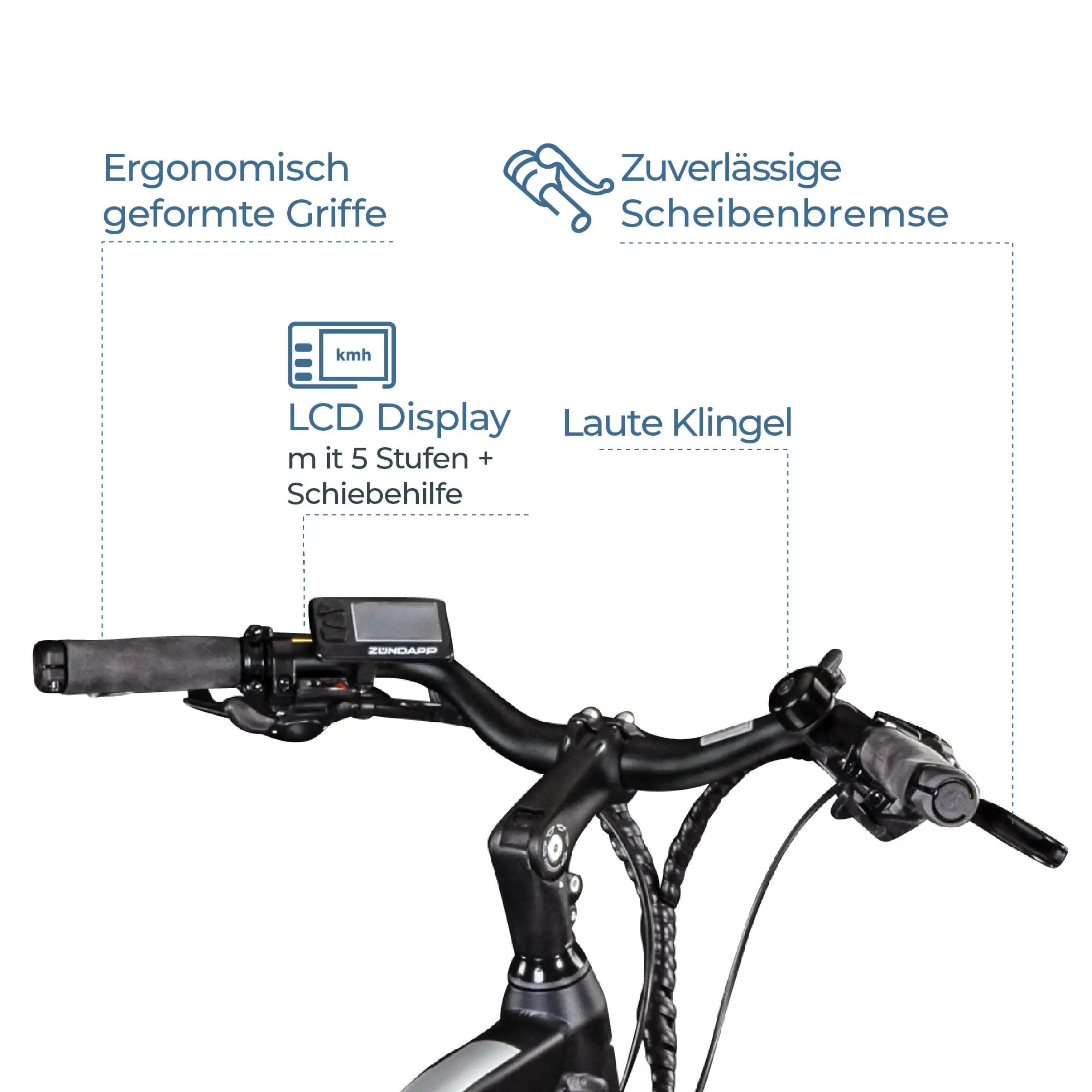 Zündapp E-Bike Trekking Z810 28 Zoll 24-Gang 417,6 Wh schwarz