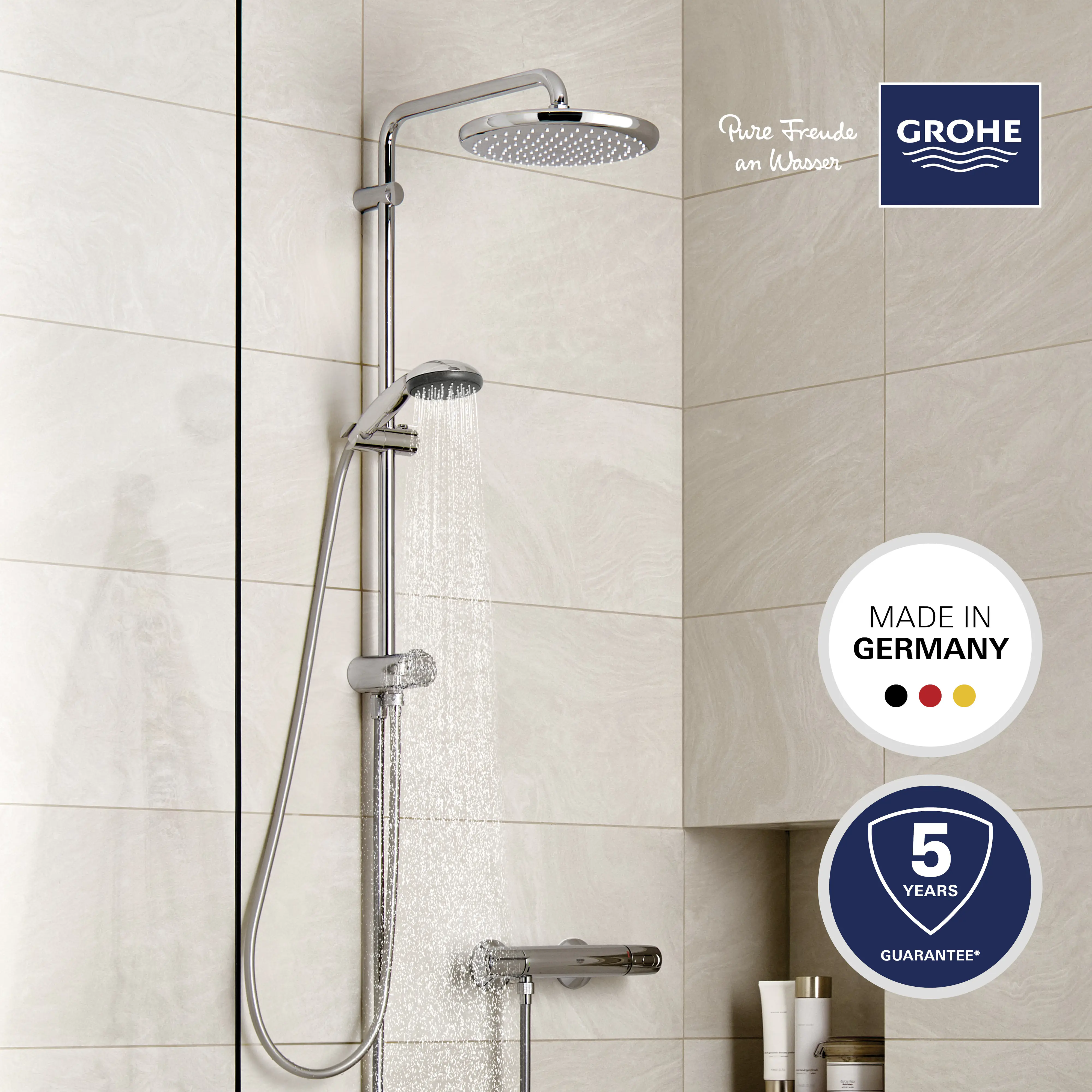 Grohe Kopfbrausesystem Vitalio Start 250 für bereits vorhandene Brausearmaturen
