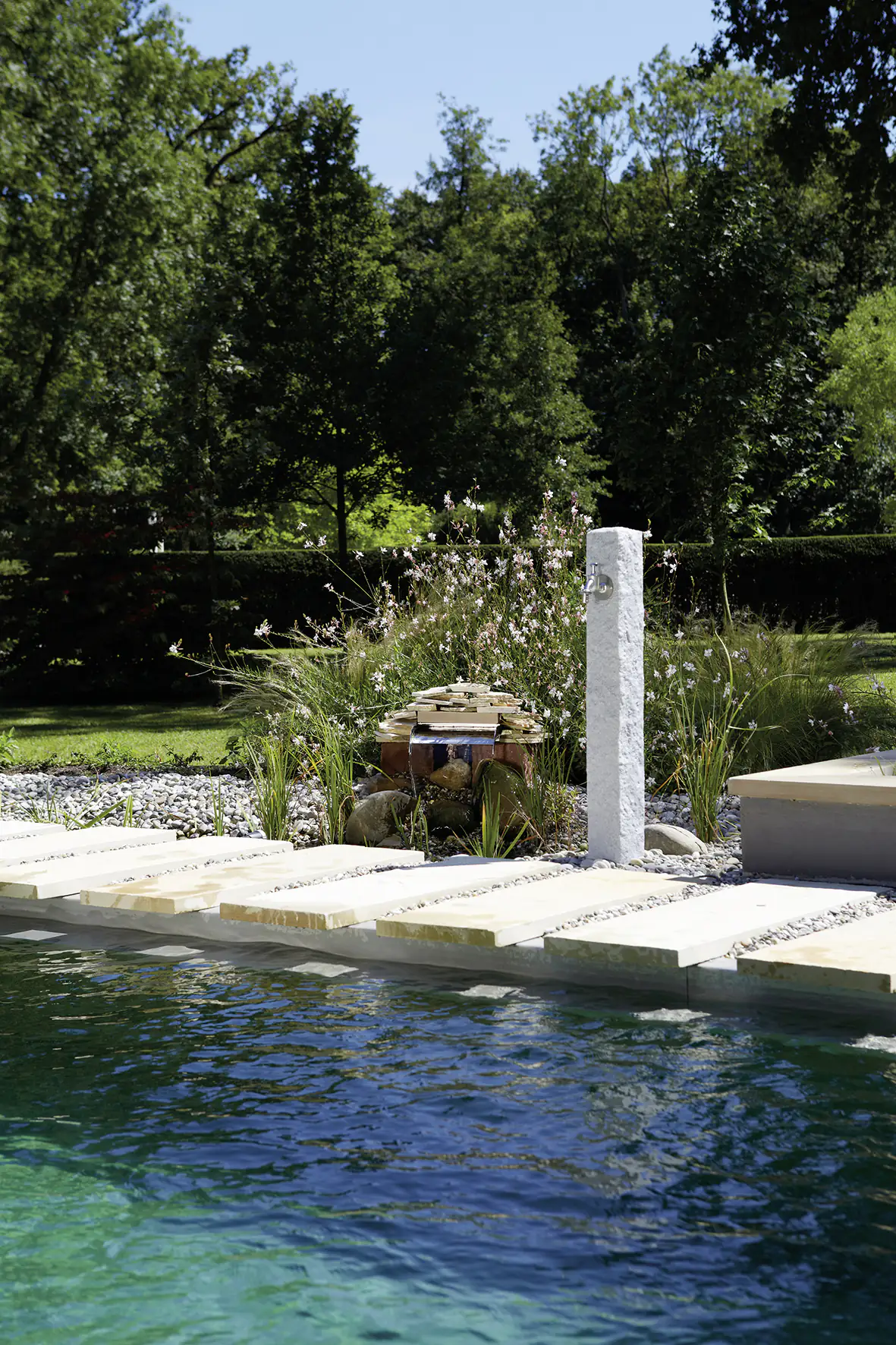 Garantia Wasserzapfsäule Lightgranit 13 x 13 x 100 cm