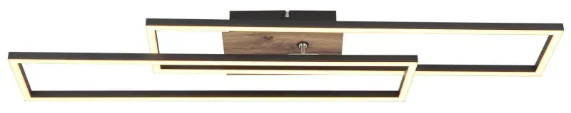 Globo Deckenleuchte Dakari 80 x 60 cm L x B schwarz warmweiß